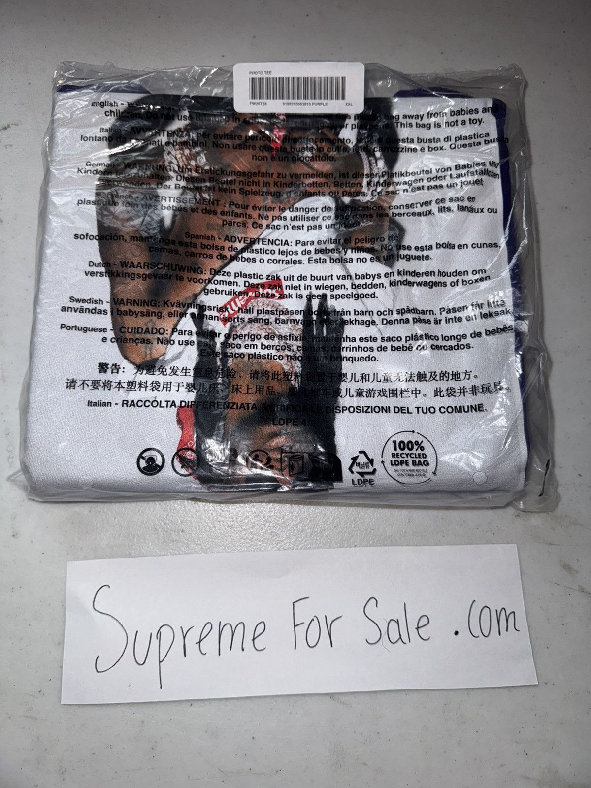 Supreme Supreme Playboi Carti Tee Size US XXL / EU 58 / 5 - 2 Thumbnail
