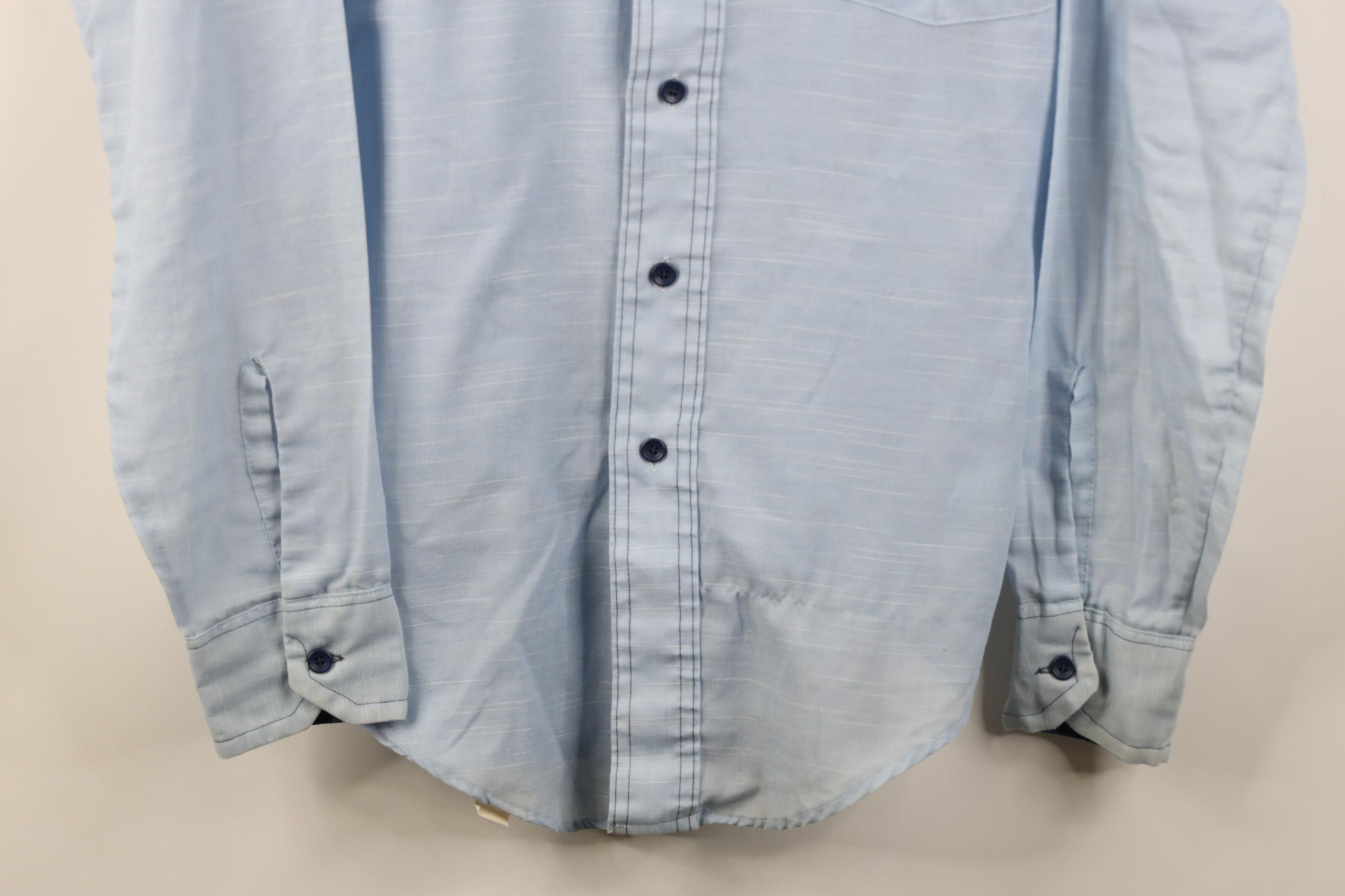 Vintage Vintage 70s Streetwear Sheer Chambray Button Shirt USA Size US M / EU 48-50 / 2 - 3 Thumbnail