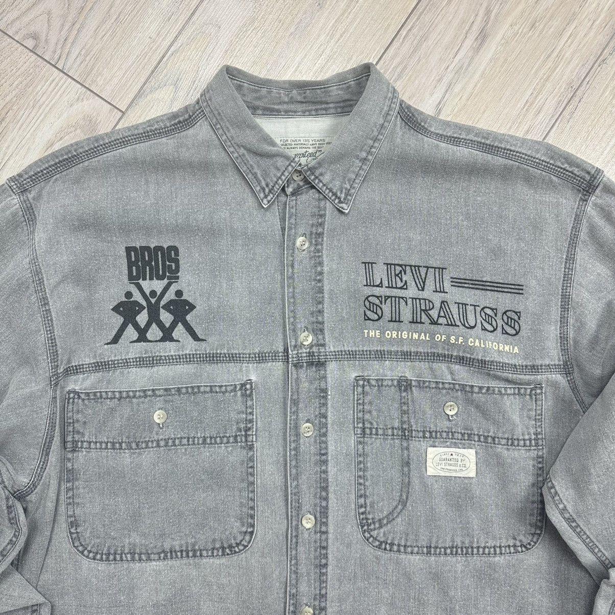Levi's Vintage Y2K Levi’s BROS Staff Button Up Shirt Size US M / EU 48-50 / 2 - 5 Thumbnail