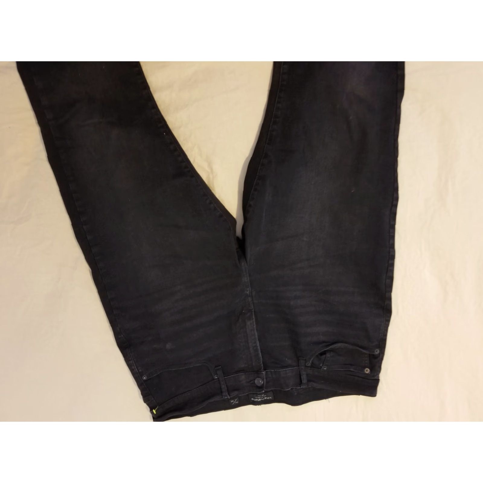 Lucky Brand Lucky Brand 410 Jeans Slim Denim 40x30 Black Mens Jeans Straight 5-Pocket Zip Rise Mid Vintage No Size US 40 / EU 56 - 4 Thumbnail