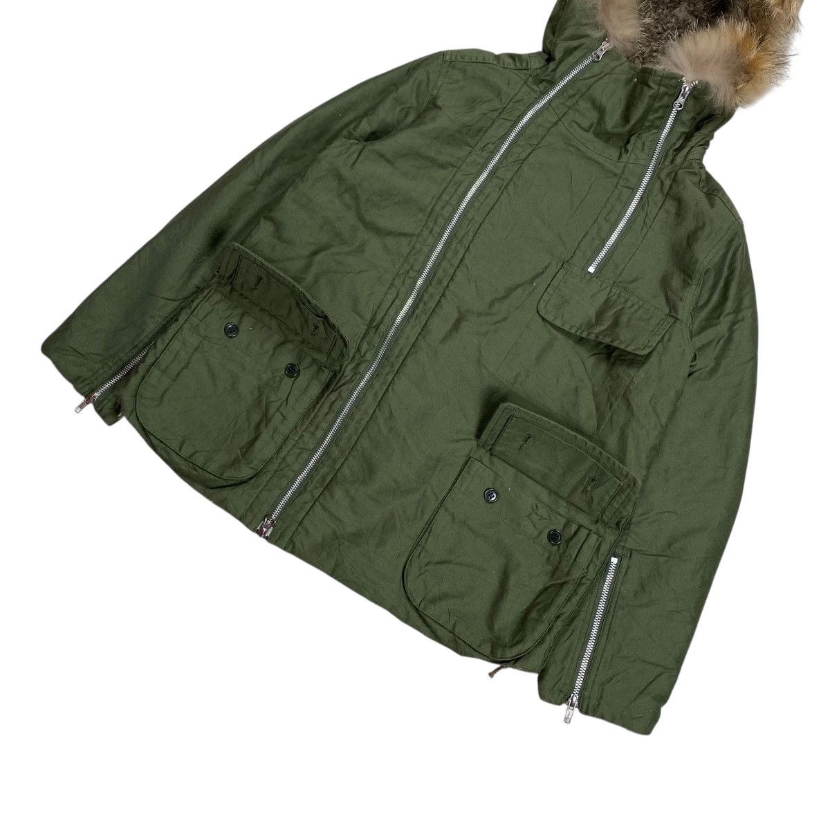 Issey Miyake Zucca Issey Miyake Fur Assymetric Two Way Zip Jacket Size US S / EU 44-46 / 1 - 6 Thumbnail
