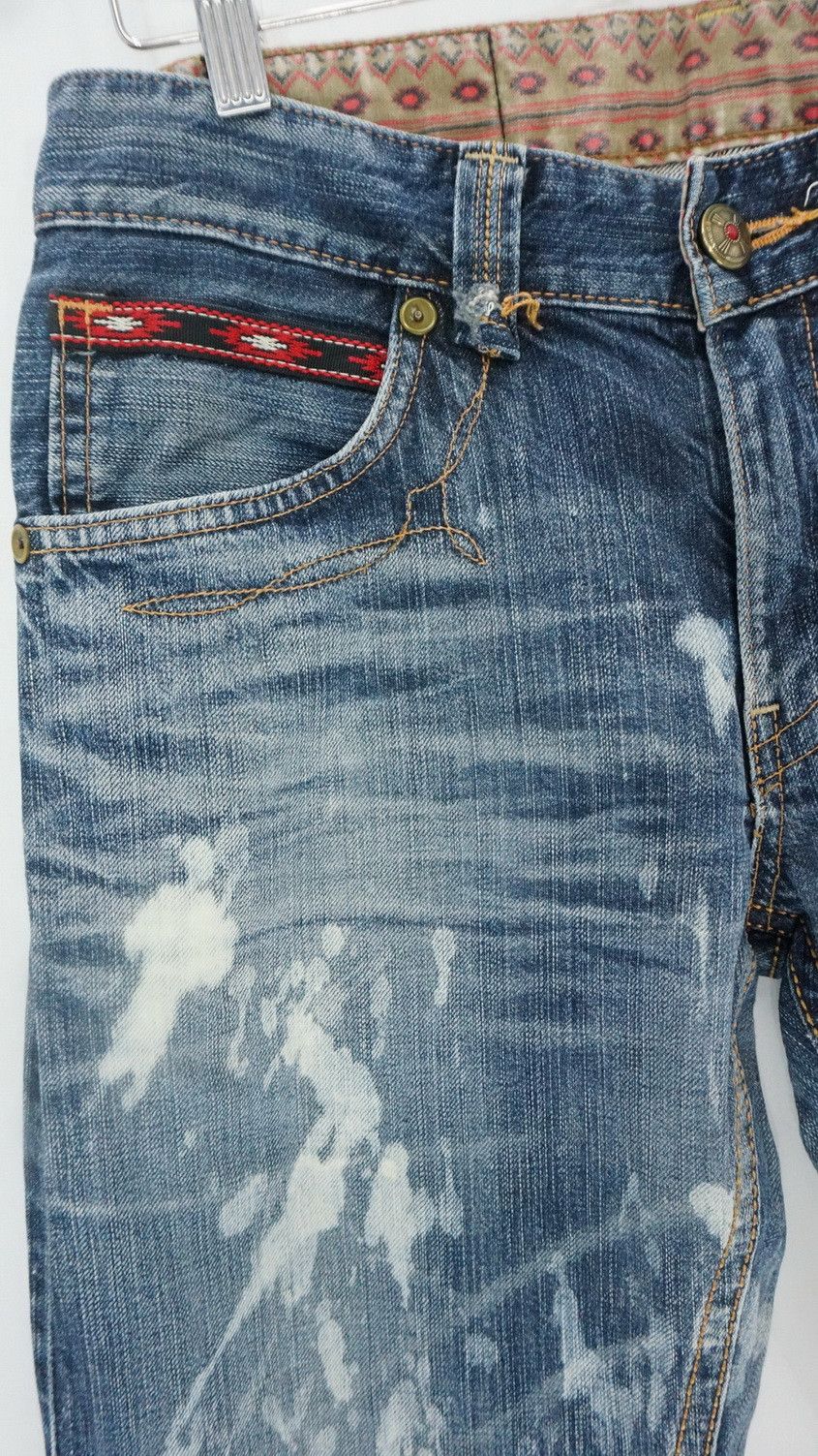 Edwin Rare 🔥 NAVAJO Design EDWIN Exclusive Vintage XV Jeans Size US 31 - 5 Thumbnail