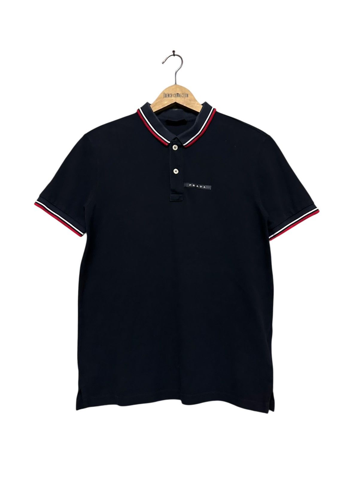 Prada Authentic✅Prada Cotton Pique Ringer Polo Shirt Size US S / EU 44-46 / 1 - 2 Thumbnail