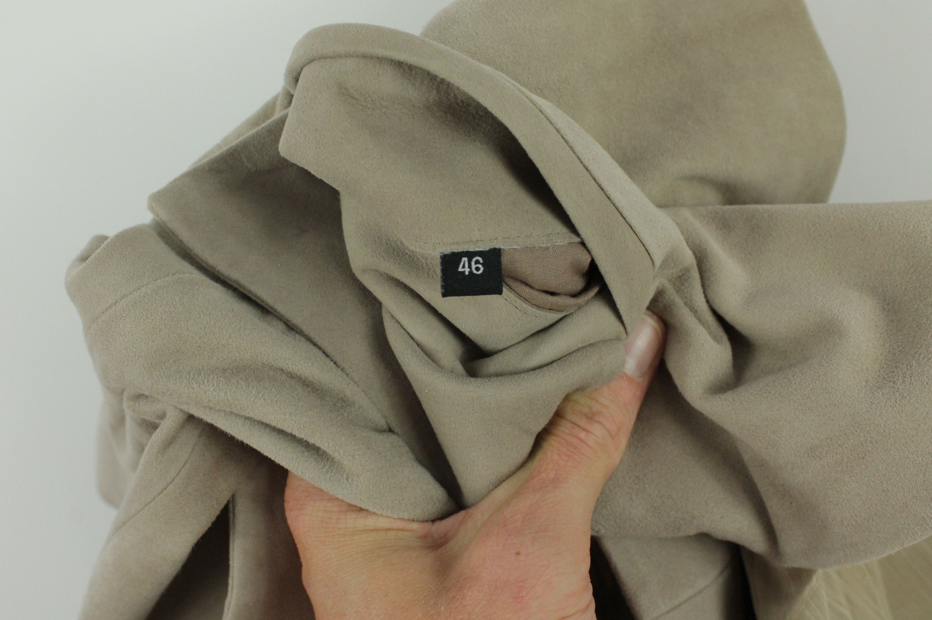Gimo's Gimo's Gray Suede Leather Blazer Jacket Women's Size M / US 6-8 / IT 42-44 - 11 Thumbnail