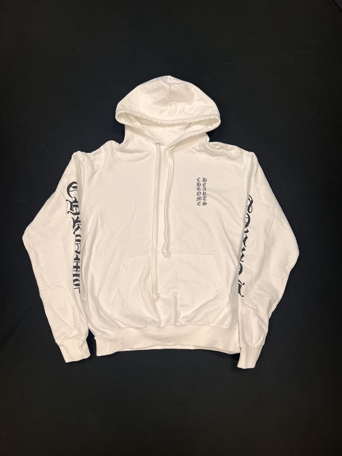 Chrome Hearts Chrome Hearts White Vertical Letter Hoodie Size US M / EU 48-50 / 2 - 1 Thumbnail
