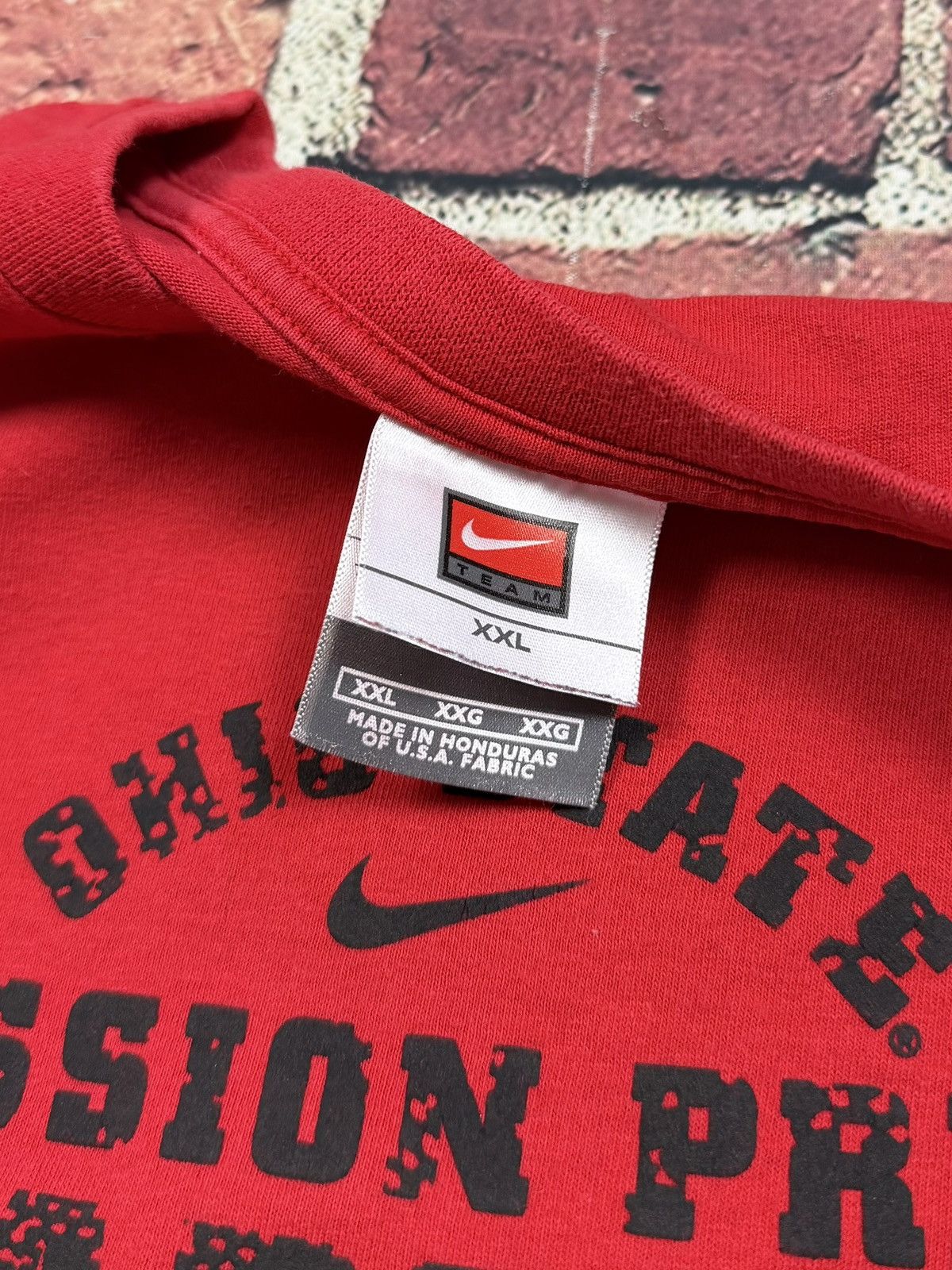 Nike Y2K Nike Center Swoosh Ohio State Buckeyes Double Sided Ter Size US XXL / EU 58 / 5 - 8 Thumbnail