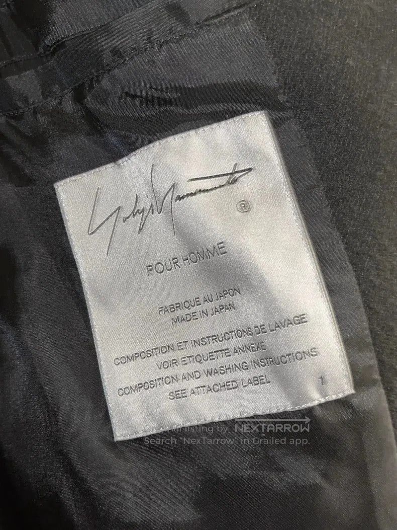Yohji Yamamoto Yohji Yamamoto 23AW Flannel Wool Coat. Size US XS / EU 42 / 0 - 2 Thumbnail
