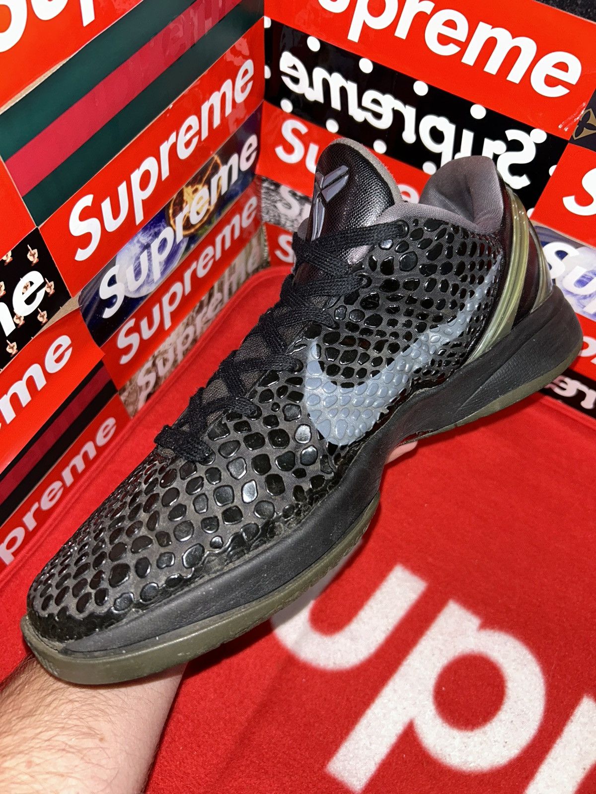 Nike Nike Zoom Kobe 6 Blackout 429659-013 size 13 Size US 13 / EU 46 - 10 Thumbnail