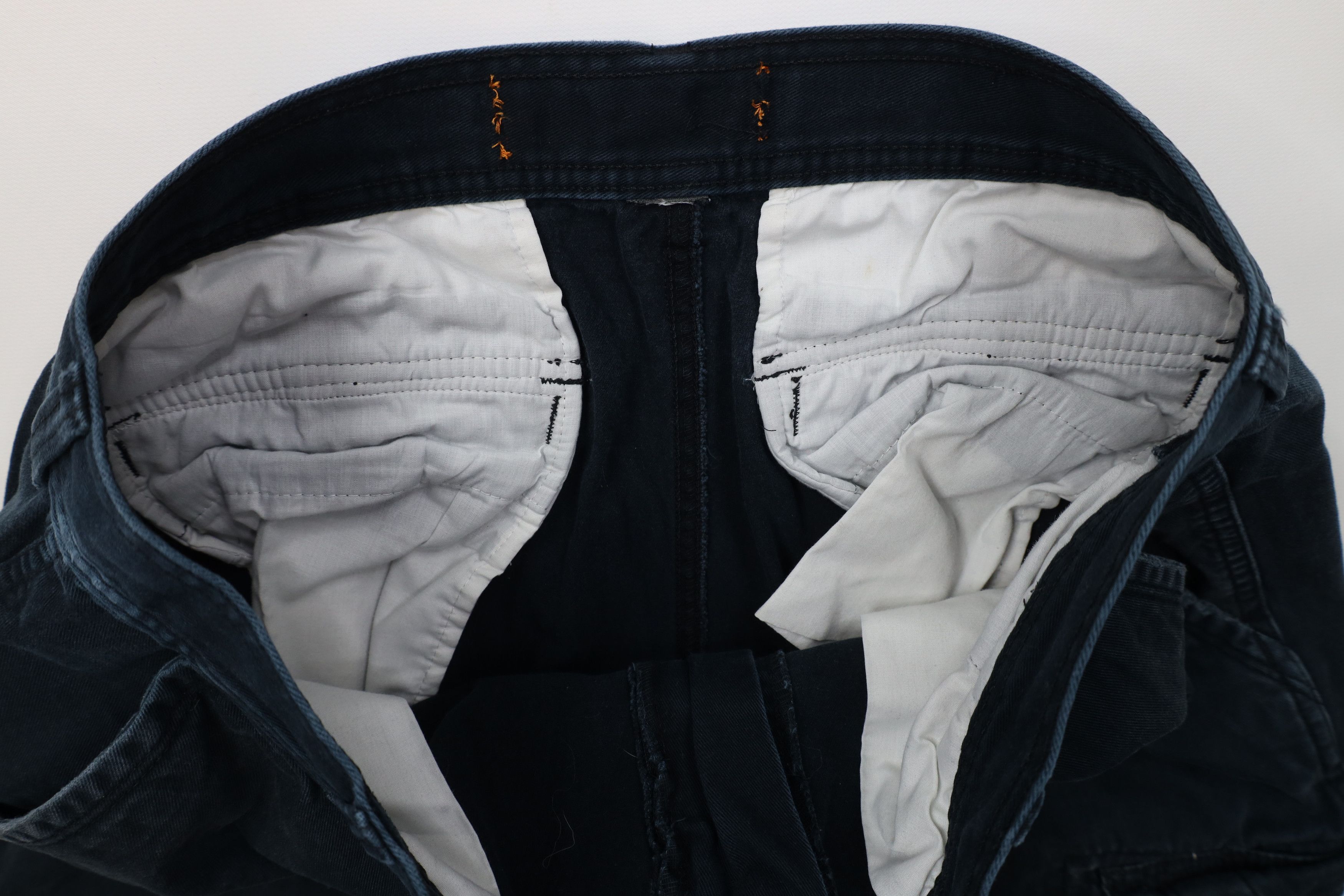 Vintage Vintage 90s Y2K Streetwear Baggy Wide Leg Cargo Pants Blue Size US 34 / EU 50 - 11 Thumbnail