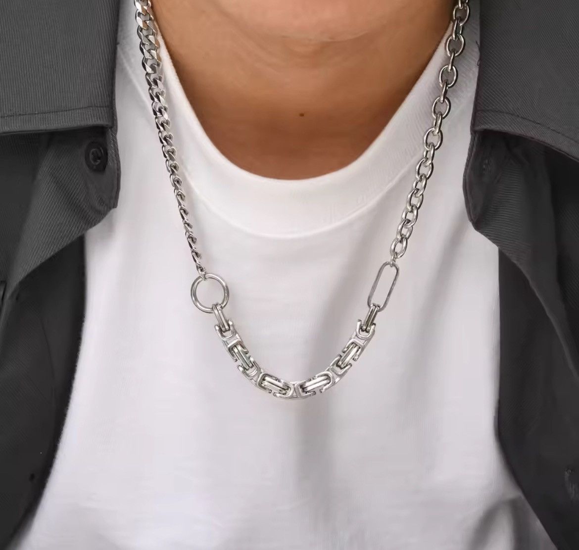Other Splicing Cuban Oval Chain Necklaces Size ONE SIZE - 2 Thumbnail