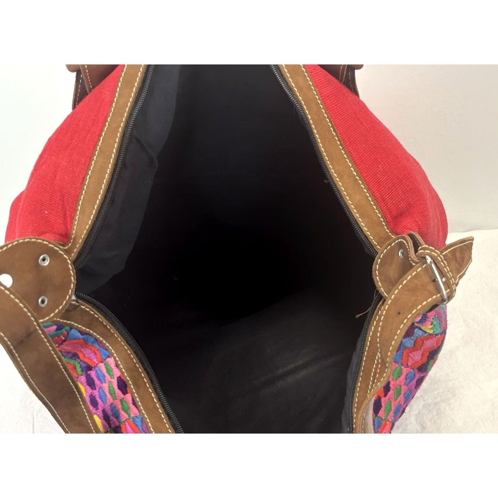 Vintage Guatemalan Huipil Weekender Travel Bag Unbranded Tote Convertible Size ONE SIZE - 6 Thumbnail