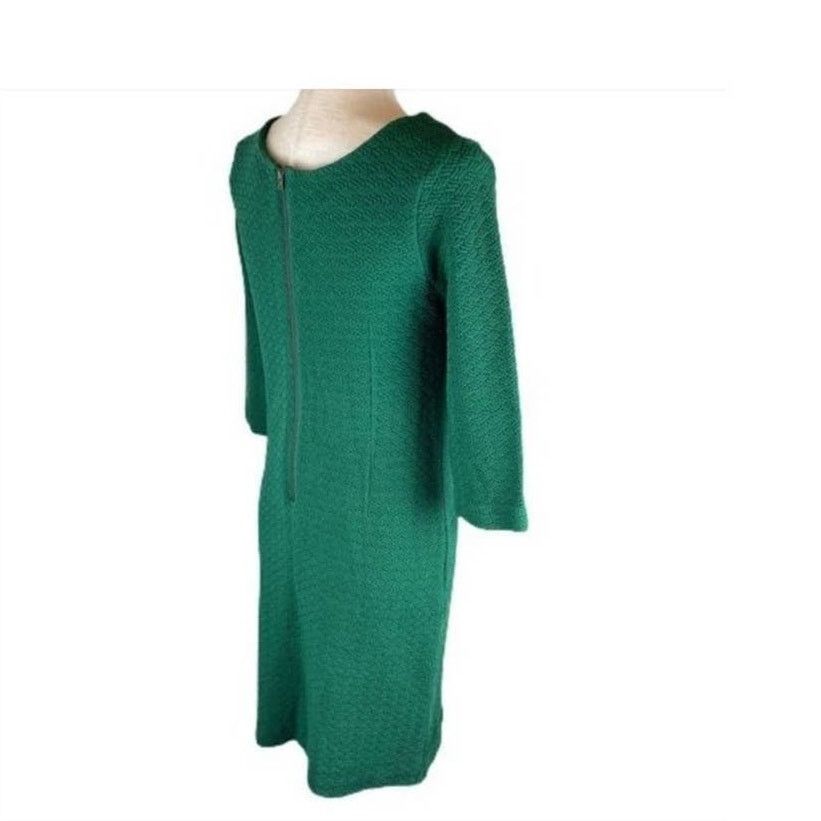 Ganni Ganni green textured 3/4 sleeves mini sheath dress size XS Size XS / US 0-2 / IT 36-38 - 9 Thumbnail