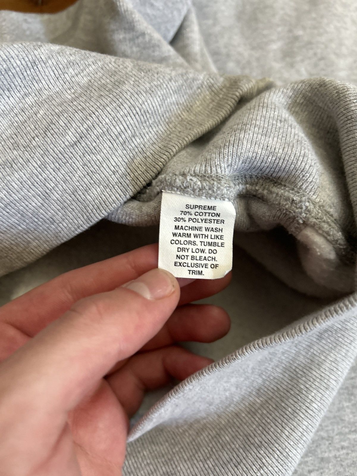 Supreme Vintage Supreme World Famous Grey Blue Hoodie 2004 Size US L / EU 52-54 / 3 - 5 Thumbnail