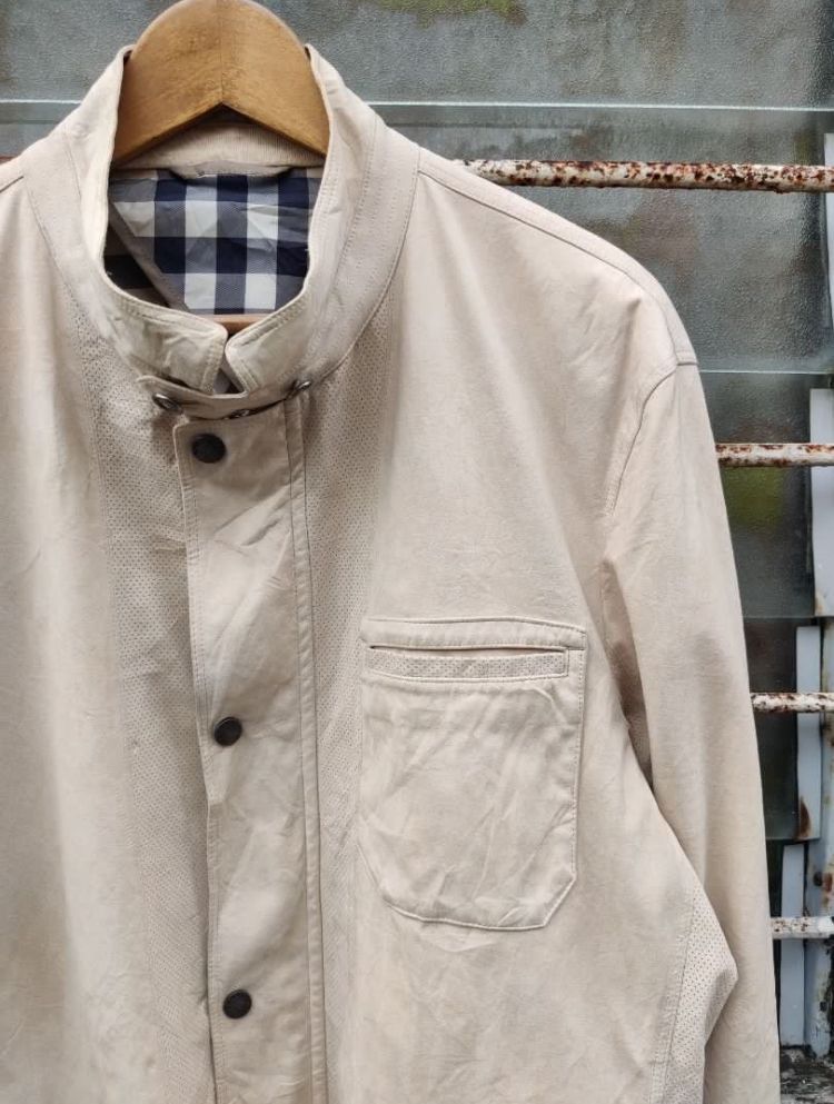 Burberry × Vintage Vintage Burberry Novacheck Synthetic Leather Jacket Size US S / EU 44-46 / 1 - 7 Thumbnail