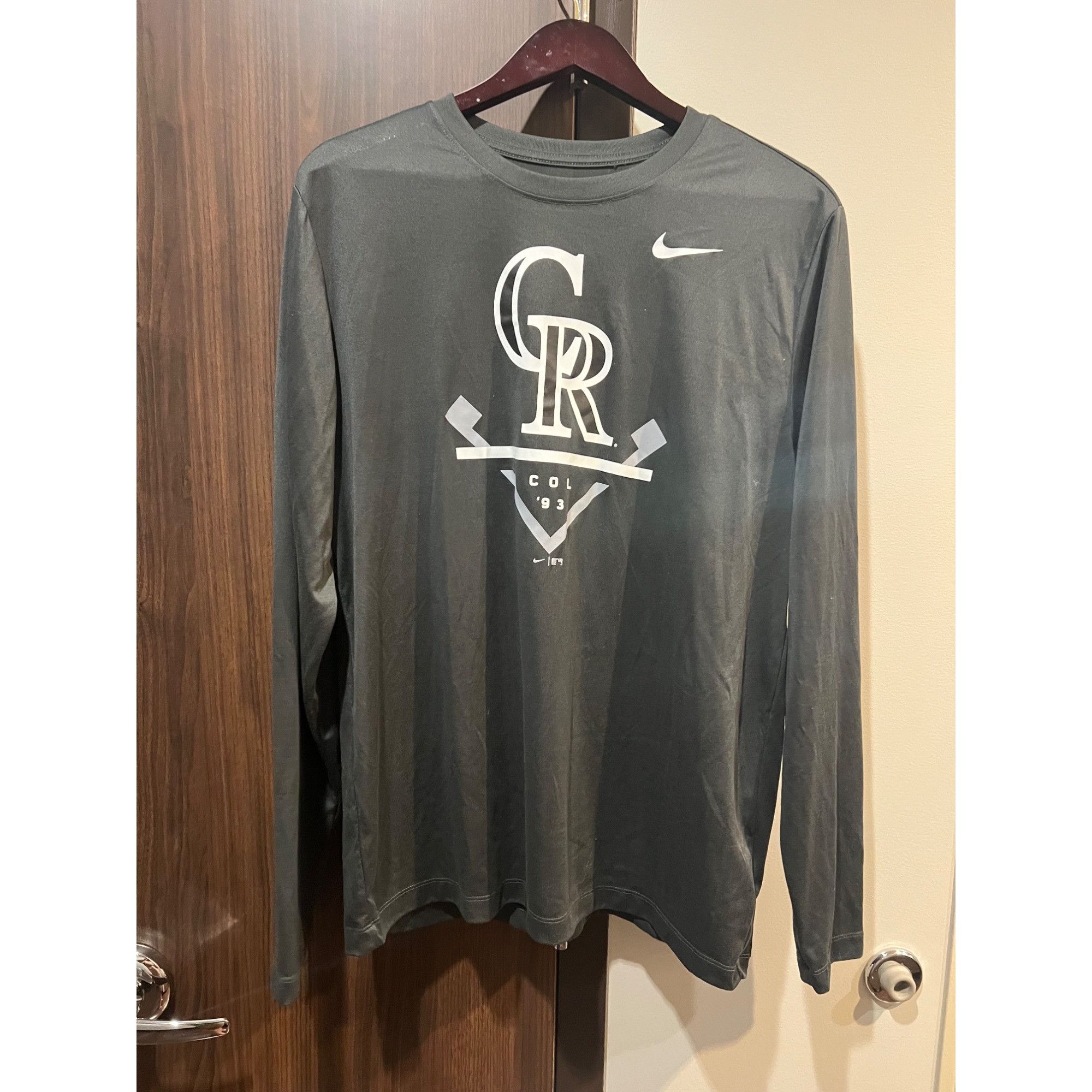 Nike Nike Baseball Colorado Rockies Long Sleeve Shirt - Size L Size US L / EU 52-54 / 3 - 1 Thumbnail
