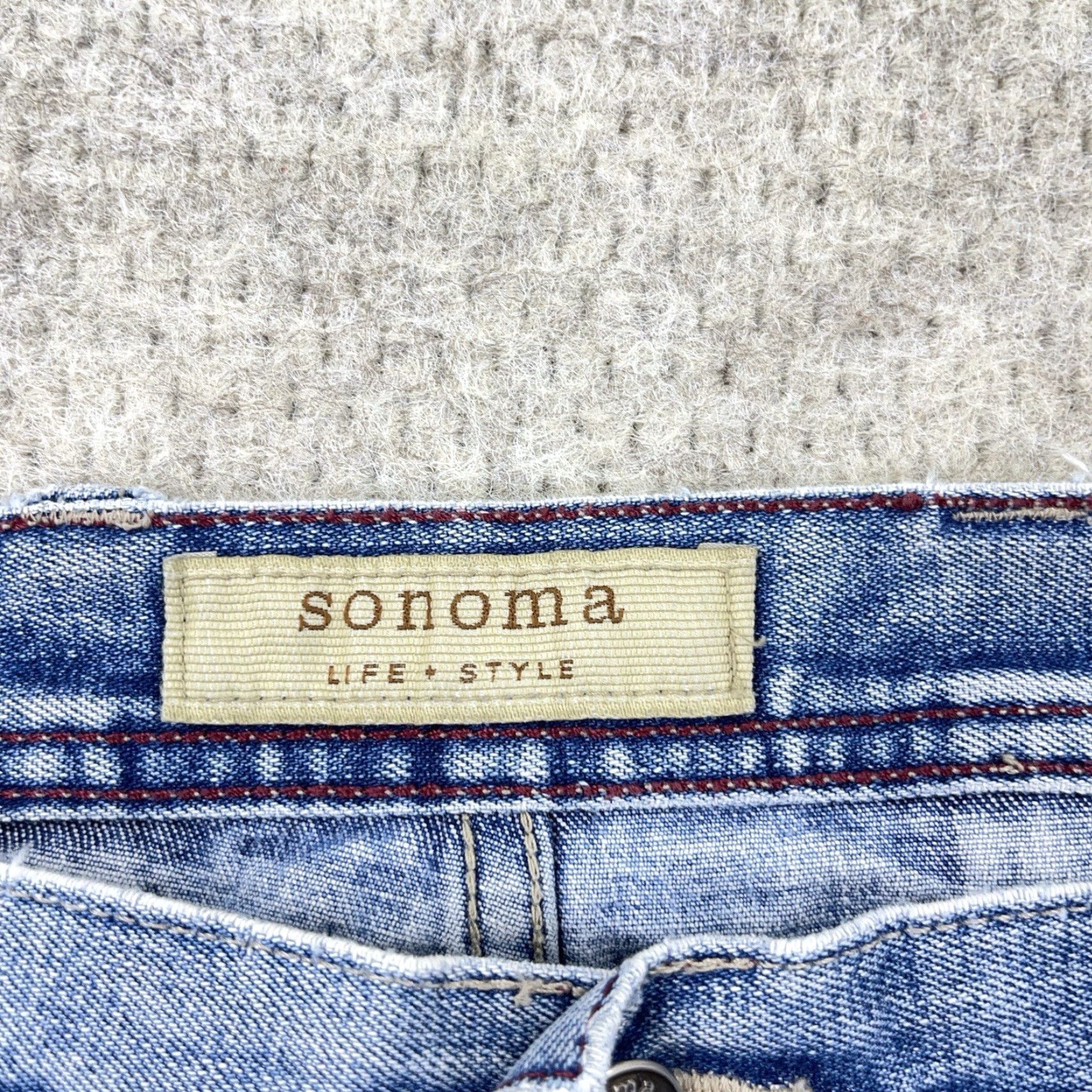 Vintage VINTAGE Sonoma Jeans Shorts Men 36 Baggy Jorts Workwear Denim Blue 90s Grunge Hip Hop Rockabilly Classic 5-Pocket Bermuda Casual Work Mens Size US 36 / EU 52 - 4 Thumbnail