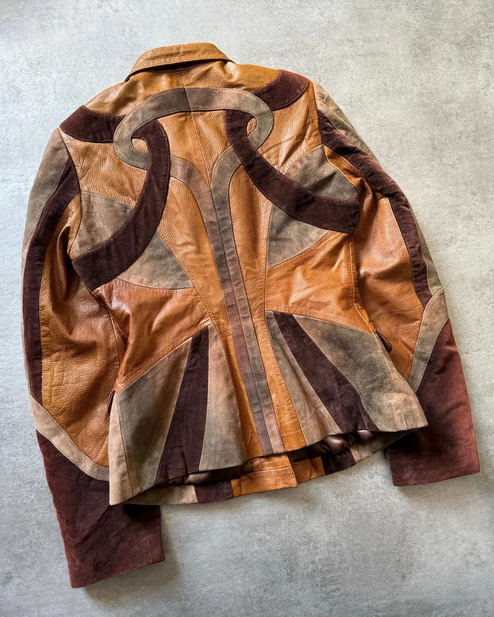 Roberto Cavalli 2000s Roberto Cavalli Imperial Brown Suede Leather Jacket Size M / US 6-8 / IT 42-44 - 6 Thumbnail