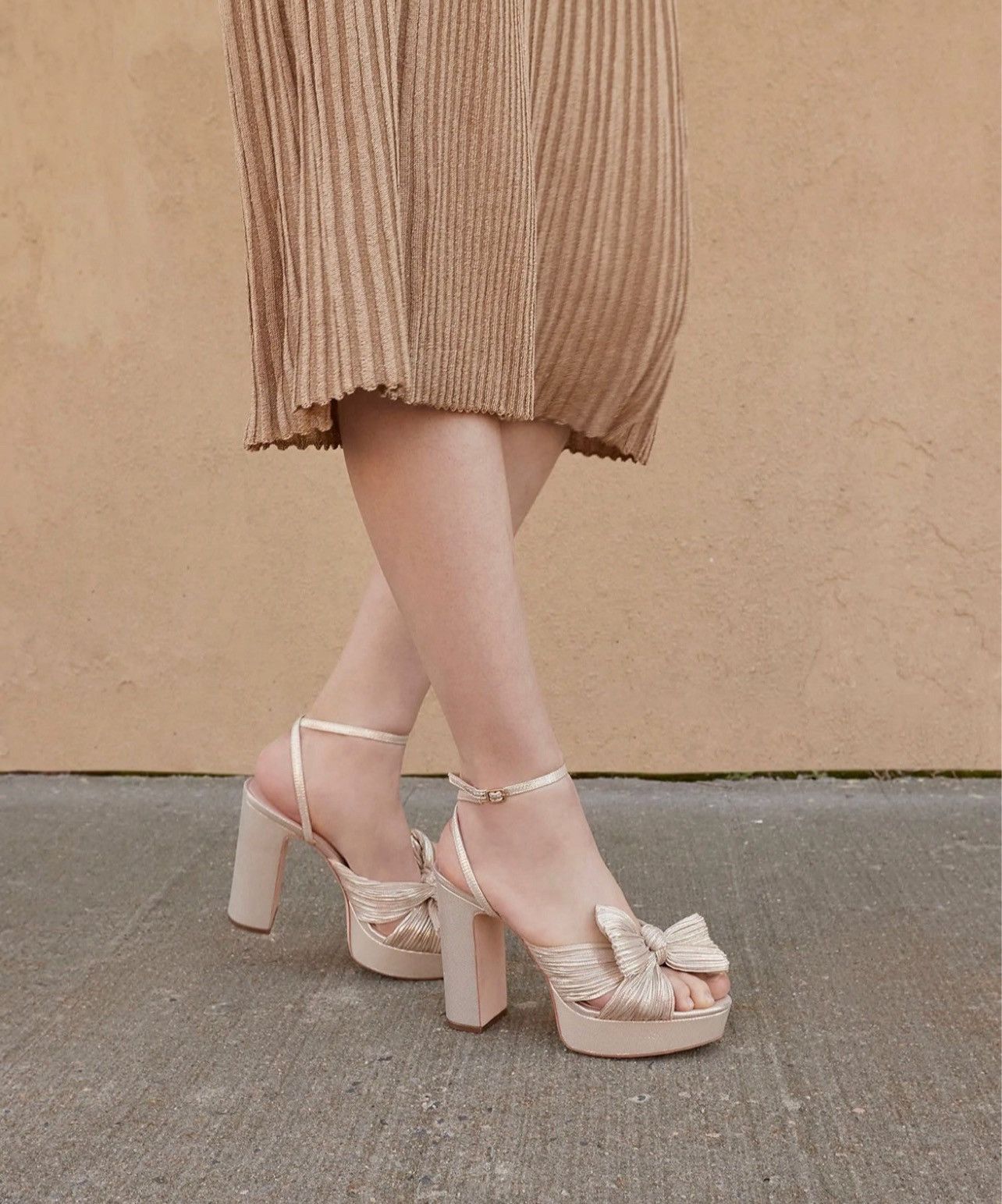 Loeffler Randall Loeffler Randall Natalia Pleated Platform Sandals size 10 Size US 10 / IT 40 - 2 Thumbnail