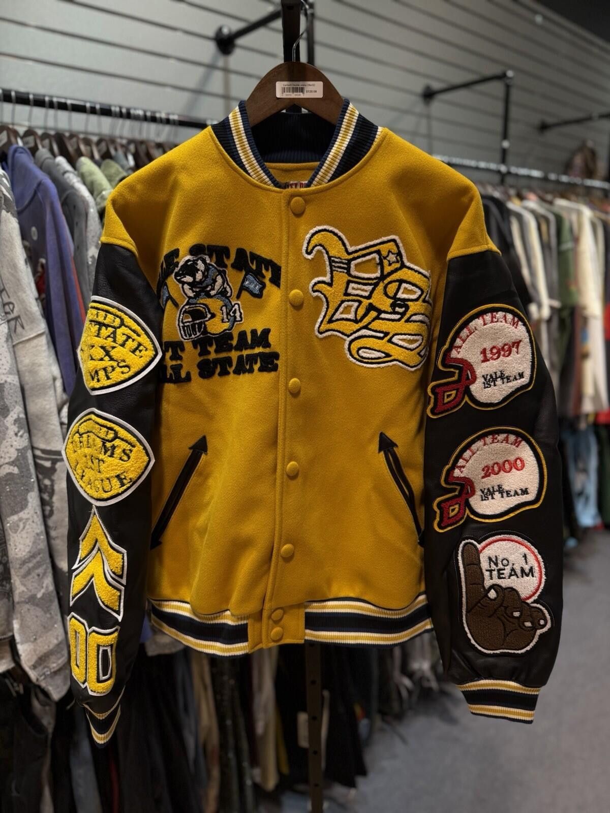 Other ValeLives Valley Leather Jacket Yellow Rare Release Size XL Size US XL / EU 56 / 4 - 1 Thumbnail