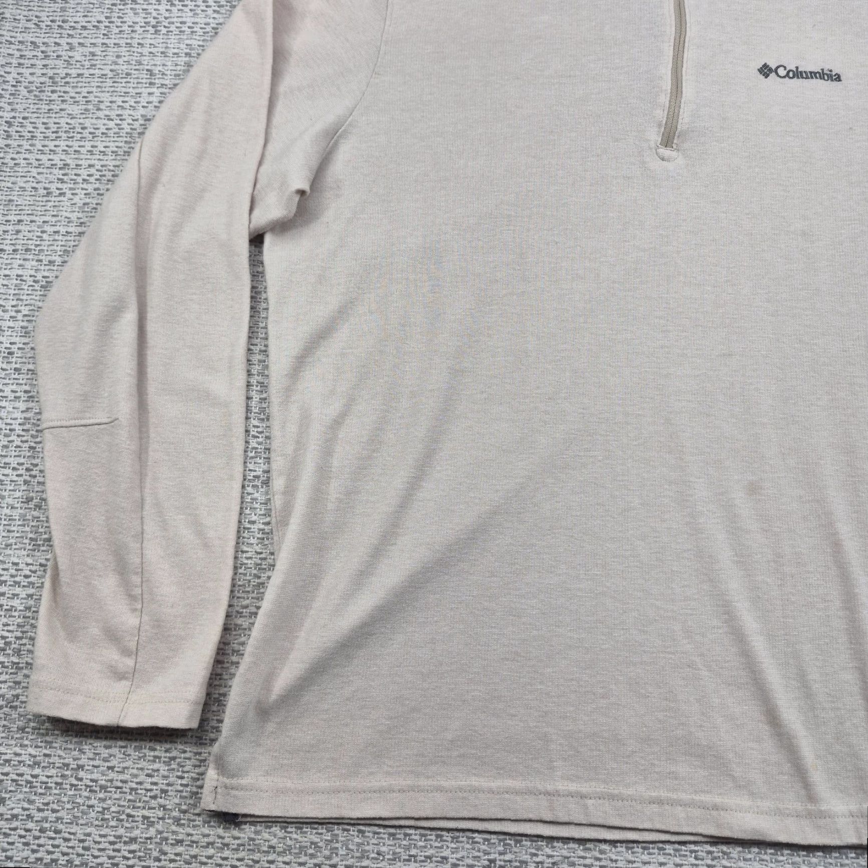 Vintage Columbia Pullover Mens Large Beige 1/4 Zip Long Sleeve Casual Shirt Hiking Size US L / EU 52-54 / 3 - 3 Thumbnail