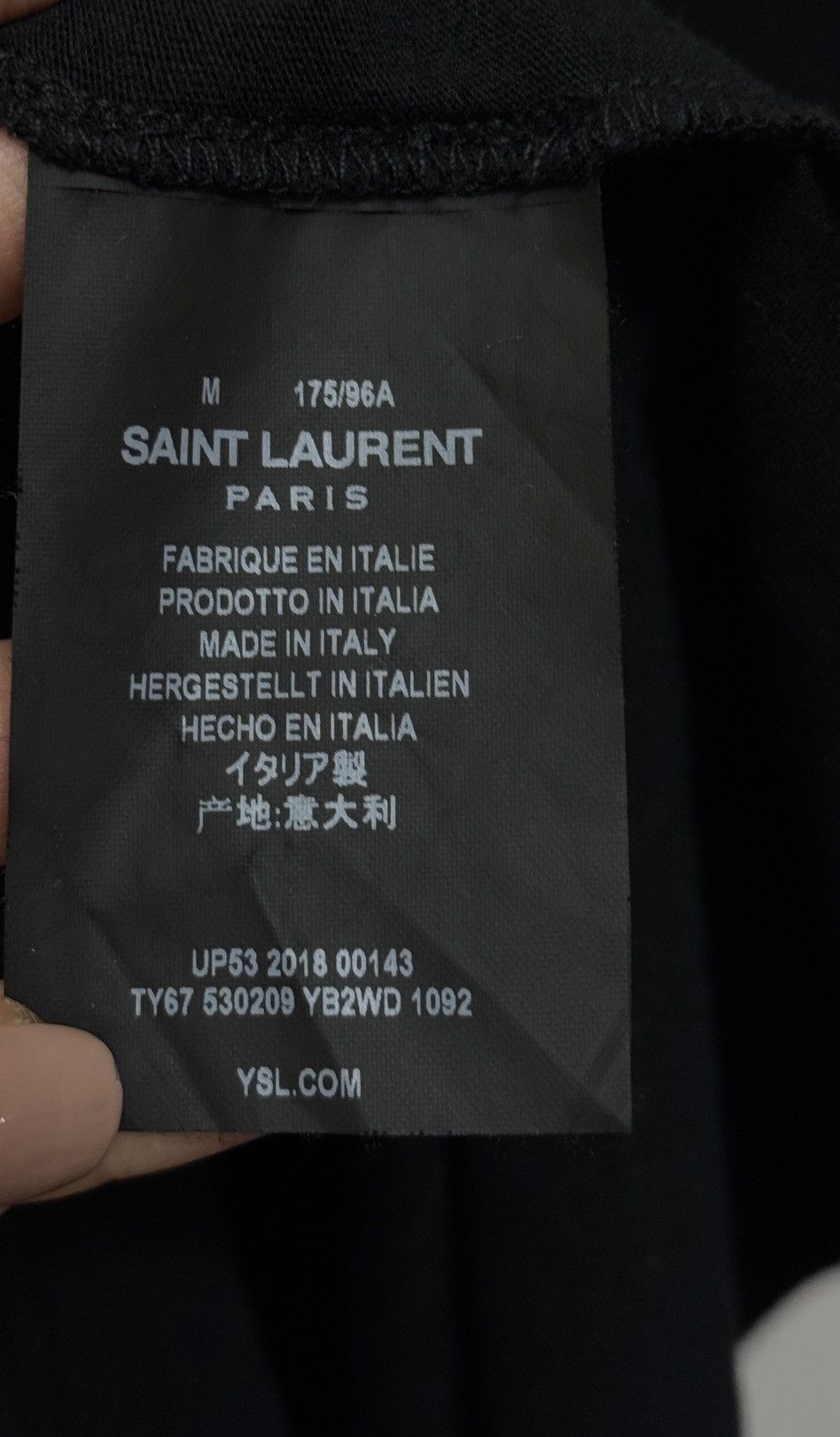 Saint Laurent Paris Saint Laurent SS19 Snake and Rose T-Shirt Size US M / EU 48-50 / 2 - 5 Thumbnail