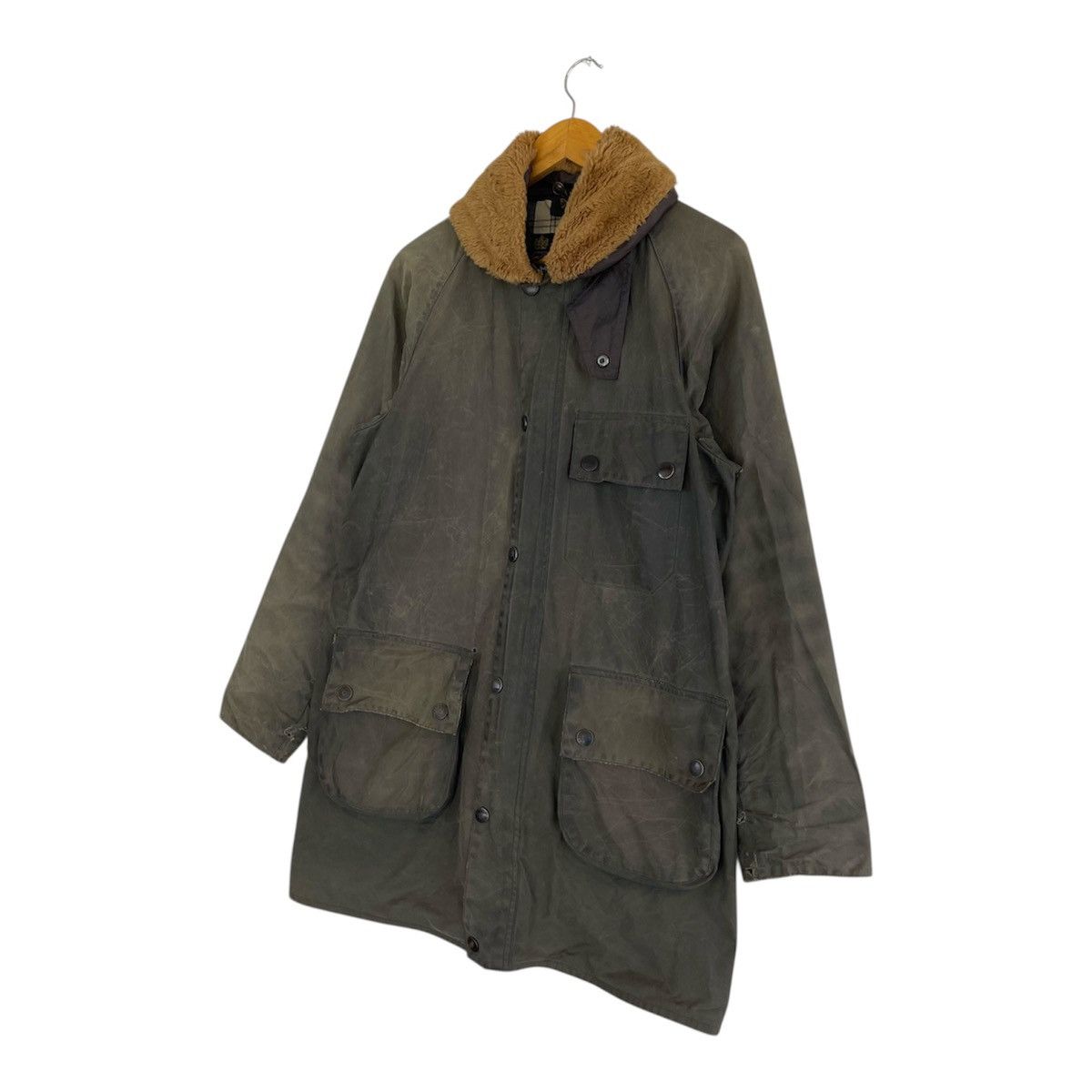 Barbour A/W17 Barbour SL Solway Shawl Collar Waxed Jacket Sage Olive Size US M / EU 48-50 / 2 - 2 Thumbnail