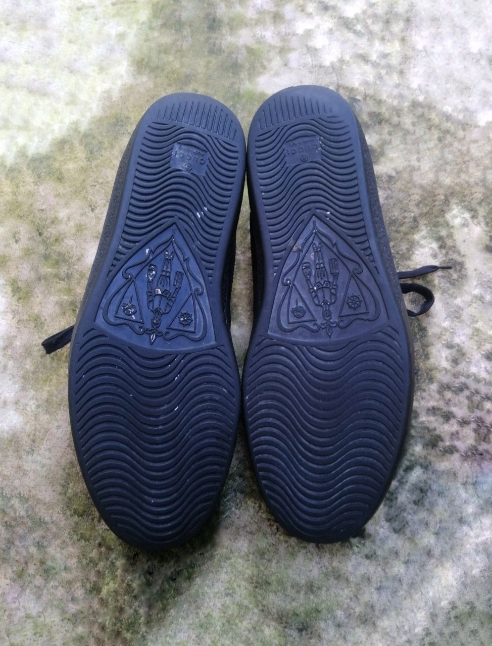 Gucci Gucci Ace Dark Blue Leather Low Sneakers Size 9.5 Size US 9.5 / EU 42-43 - 14 Thumbnail
