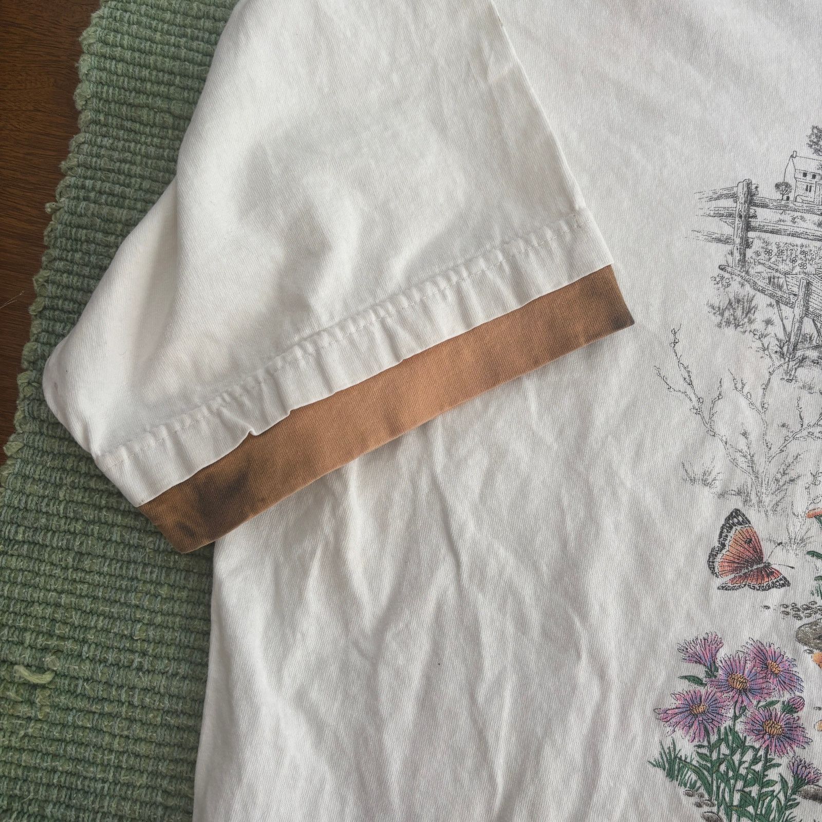 Vintage Vintage 90s big size morning sun nature grandma tee shirt Size US XXL / EU 58 / 5 - 3 Thumbnail
