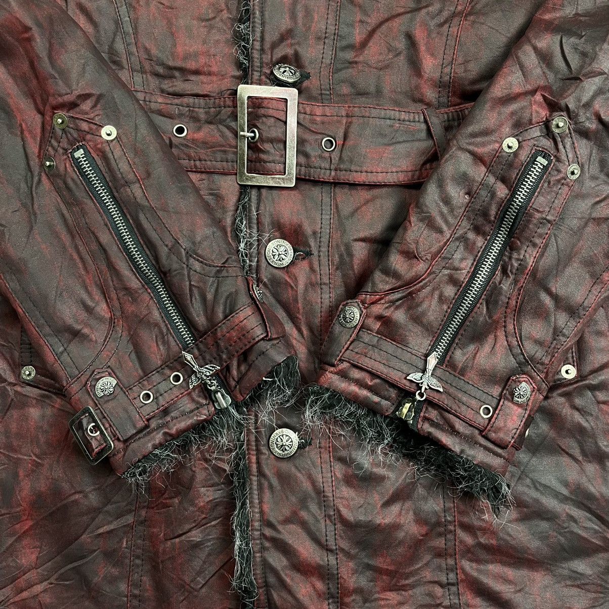 If Six Was Nine Berning sho red blood trim fur coat jacket vkei style Size US L / EU 52-54 / 3 - 5 Thumbnail