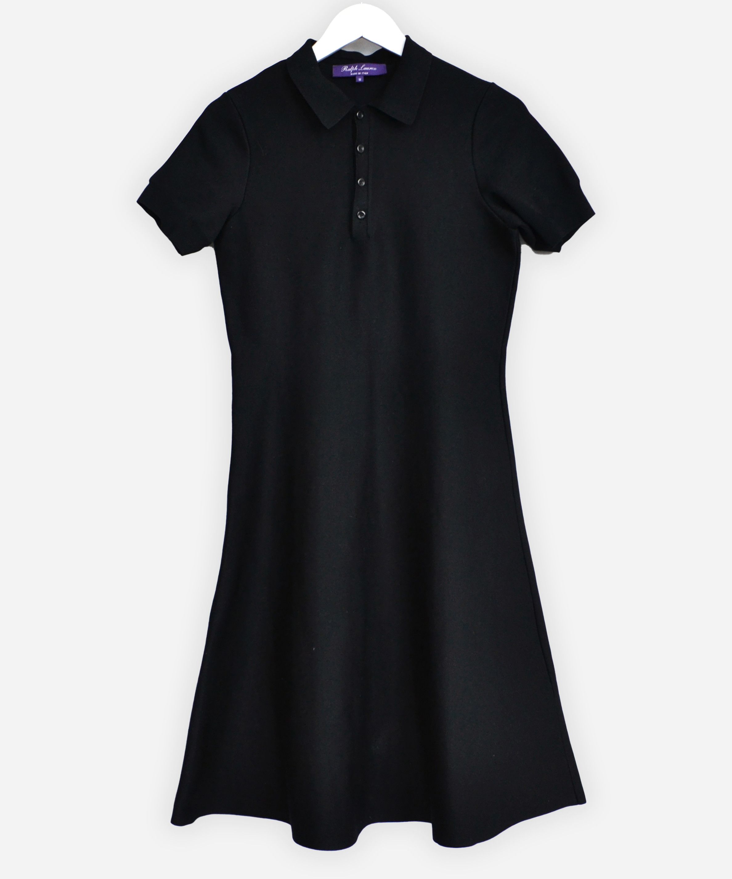 Ralph Lauren Purple Label Ralph Lauren Dress Heavy Polo Heavy Cotton Silk Black Size M / US 6-8 / IT 42-44 - 2 Thumbnail