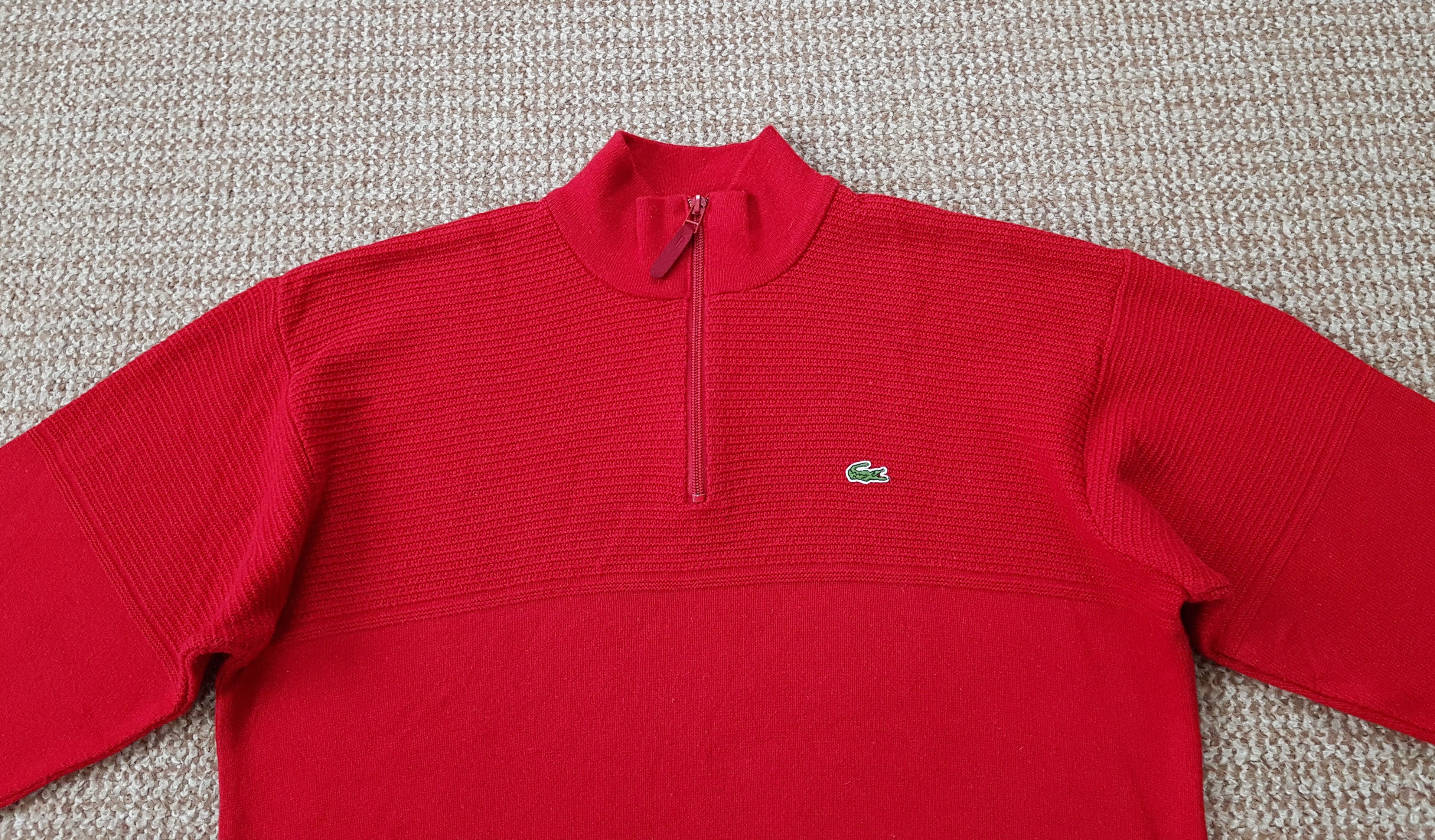 Lacoste Vintage Lacoste Cotton Sweater Quarter Zip y2k Size US M / EU 48-50 / 2 - 2 Thumbnail