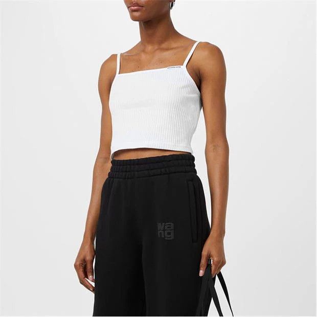Alexander Wang o1g2r1mq0824 Ripped Cami Top in White Size M / US 6-8 / IT 42-44 - 4 Thumbnail