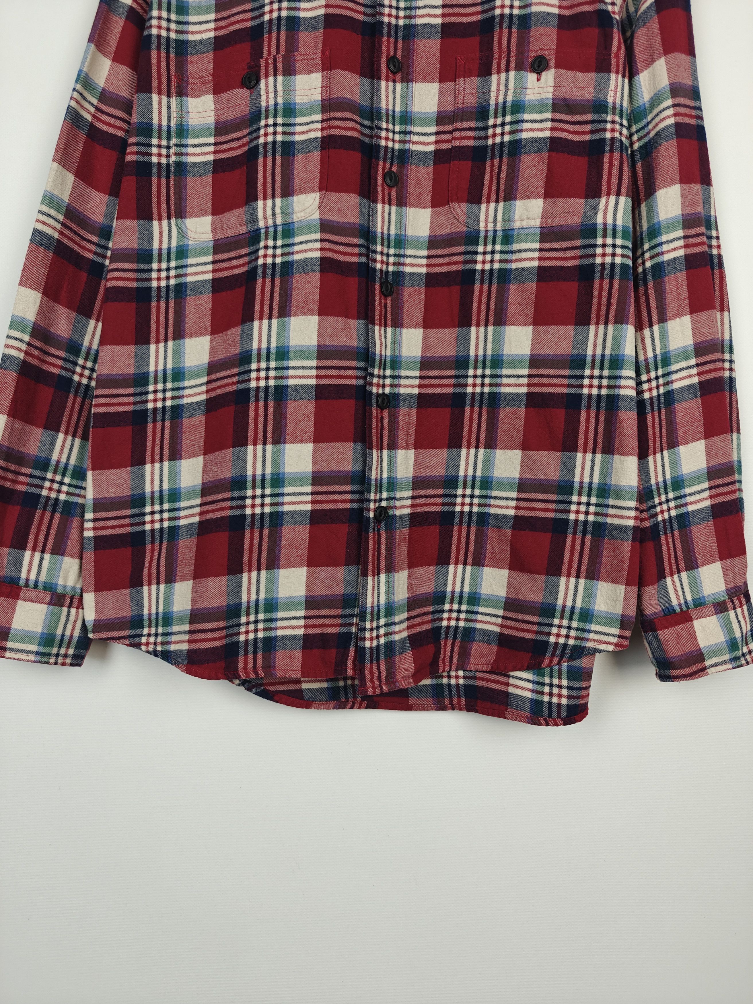 Uniqlo Uniqlo Check Flannel Shirt Cotton Collared size L Size US L / EU 52-54 / 3 - 3 Thumbnail