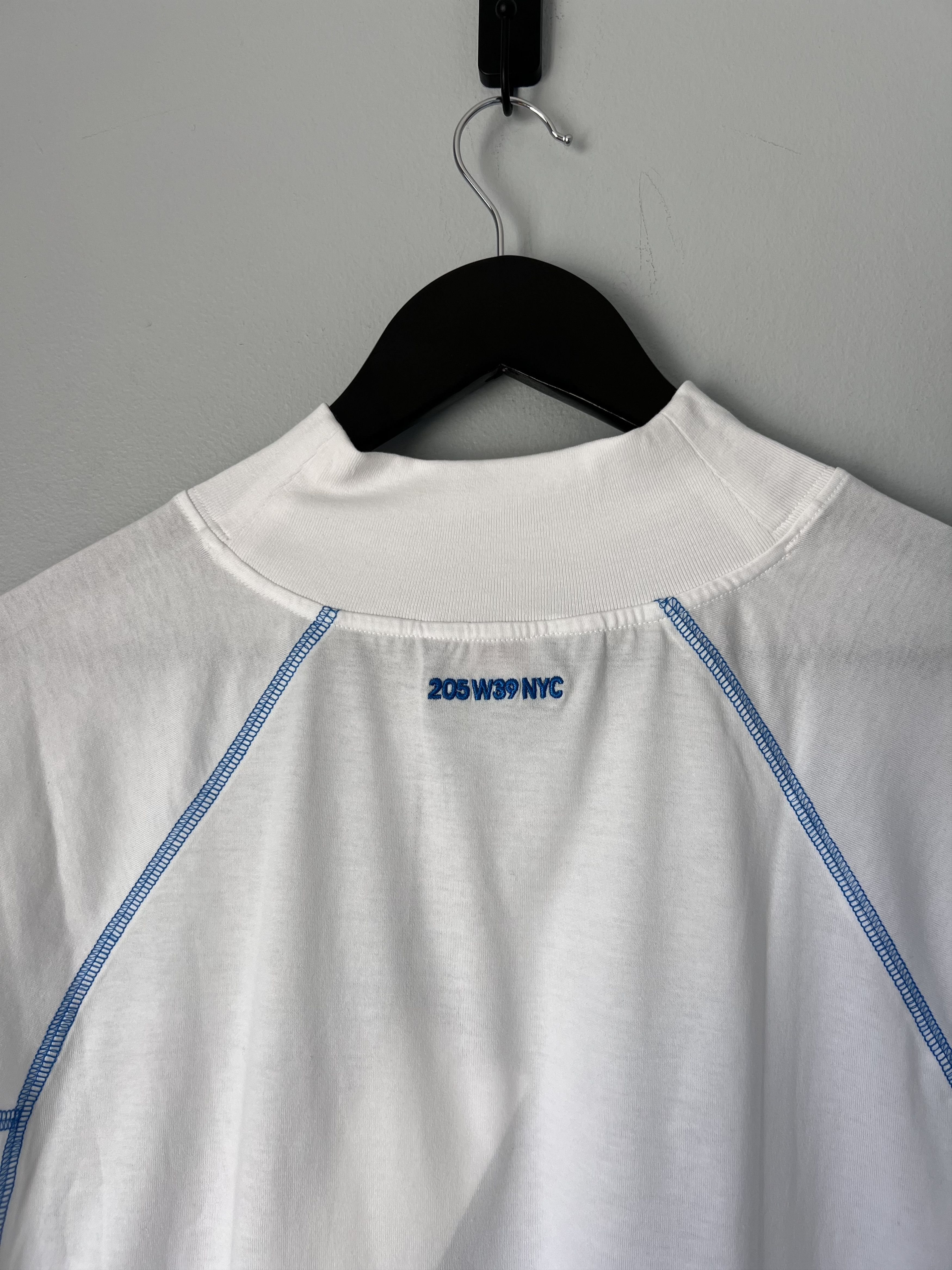 Calvin Klein 205W39NYC Calvin Klein 205W39NYC Jaws Mock Neck Tee in White Size US XL / EU 56 / 4 - 6 Thumbnail