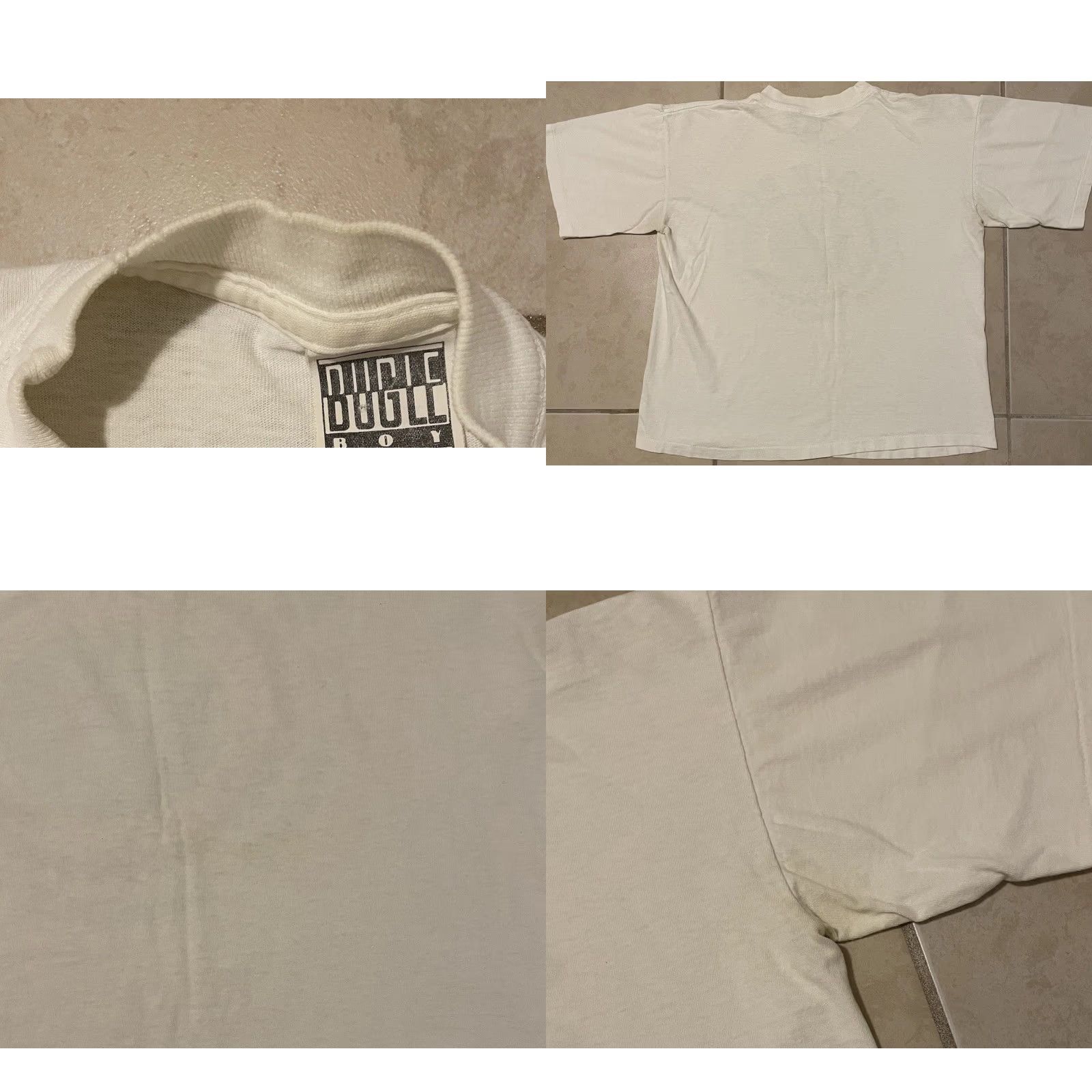 Quiksilver VINTAGE 90s Bugle Boy Handle With Care Faded Crop Earth Shirt Surf Grunge OP TC 80s Size ONE SIZE - 8 Thumbnail