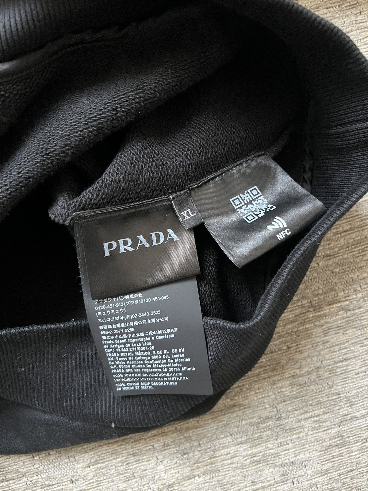 Prada Prada Crystal Hoodie Size US XL / EU 56 / 4 - 4 Thumbnail