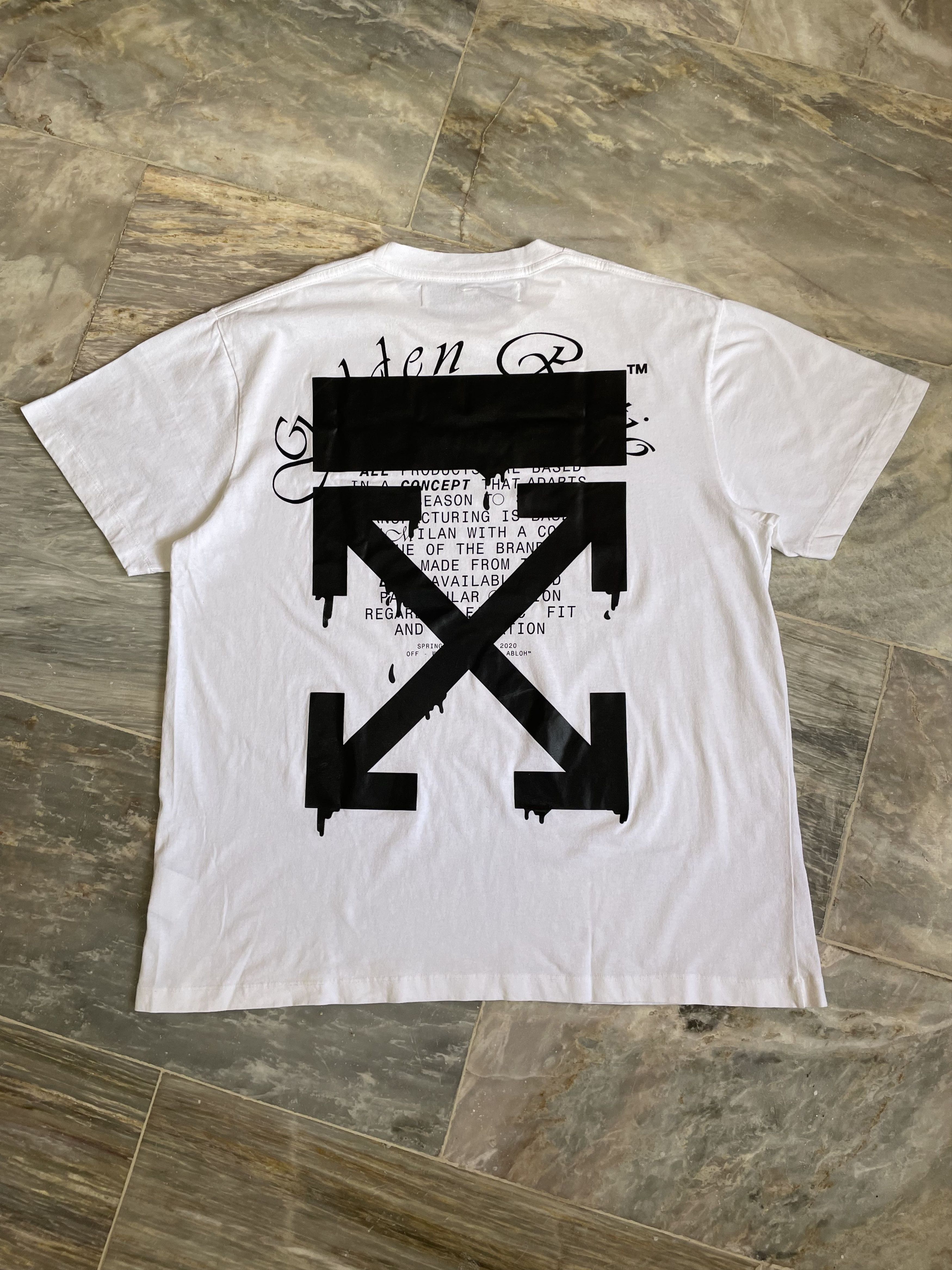 Off-White Off White - Dripping Arrows Tee Size US S / EU 44-46 / 1 - 5 Thumbnail
