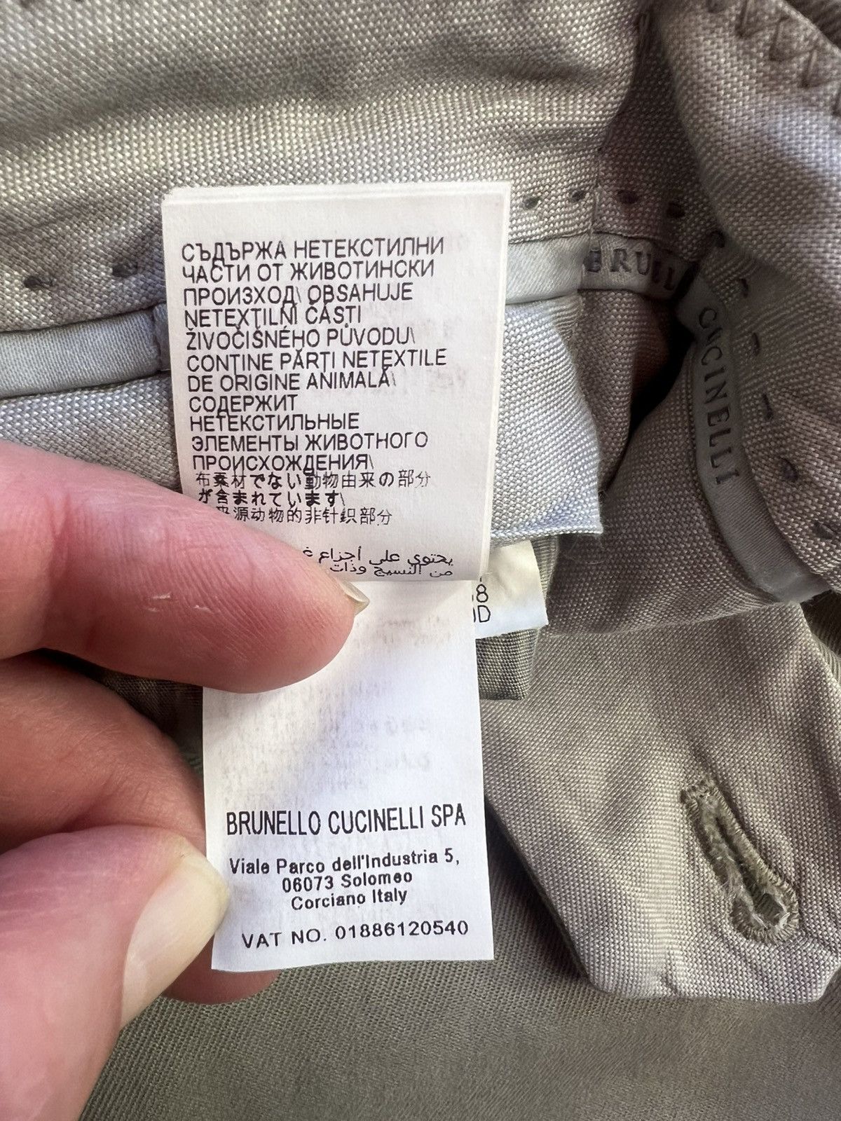 Brunello Cucinelli Brunello Cucinelli Twisted Cotton Gabardine Trousers Size US 38 / EU 54 - 20 Thumbnail