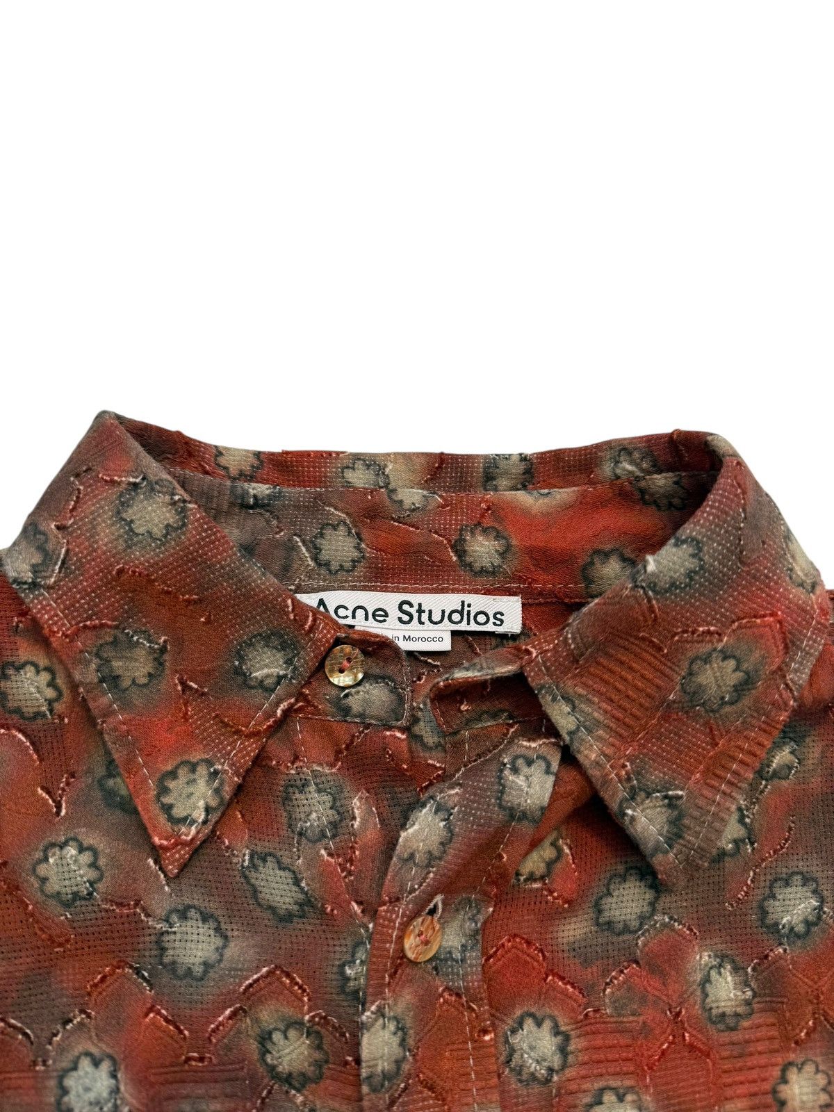Acne Studios 2023 Printed Safari Button Up Oversized Shirt Size US S / EU 44-46 / 1 - 5 Thumbnail
