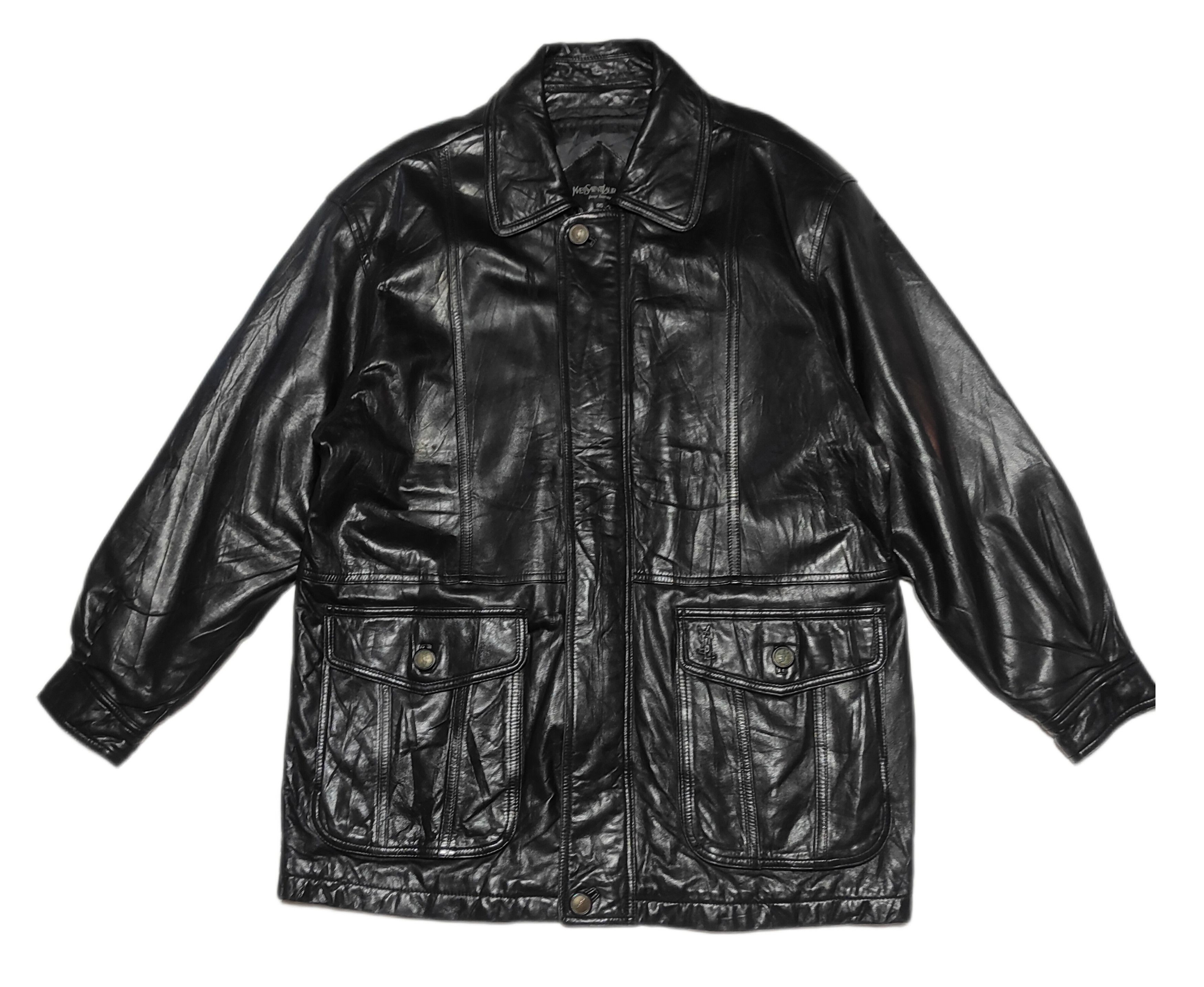 Yves Saint Laurent Black leather Jacket