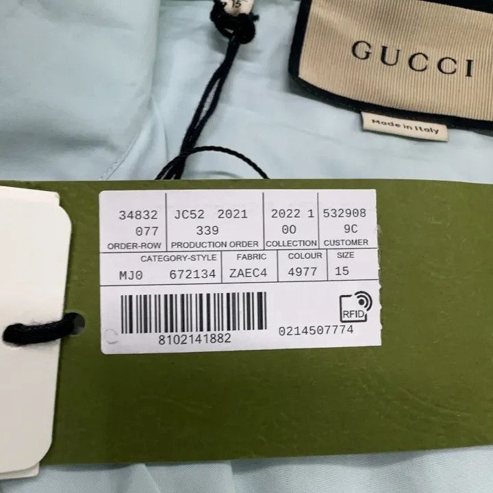 Other Gucci Gucci SS22 Casual Long Sleeve Shirt for Men -2506 Size US M / EU 48-50 / 2 - 4 Thumbnail