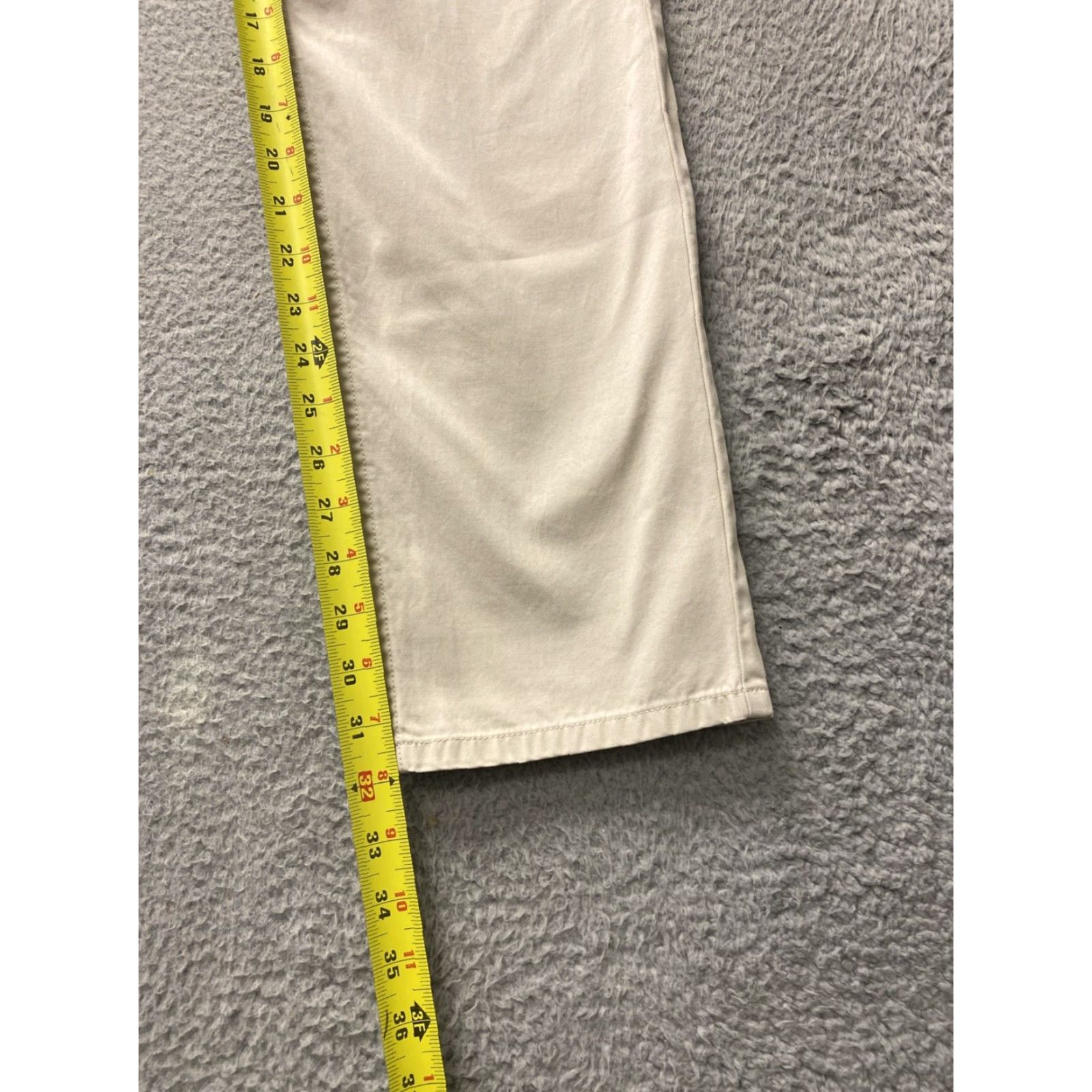 Bonobos Bonobos Slim Chino Pants Mens 32x32 Beige Cotton Zip Flat Front Slim Tapered Beiges 90s? Size US 32 / EU 48 - 5 Thumbnail