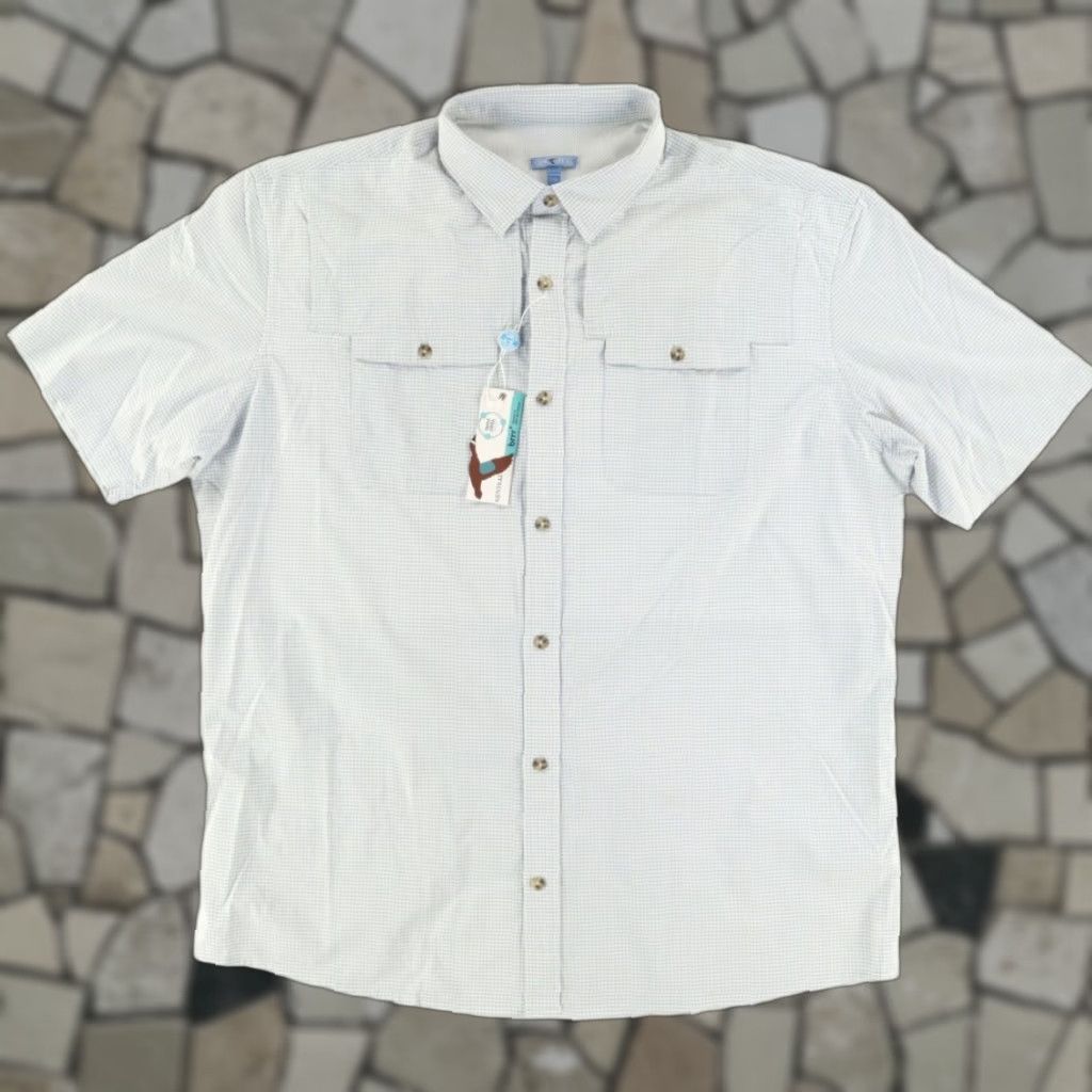 Catalina Genteal Brrr Catalina Fishing Nylon Striped Button Up Shirt Green Men 2XL Size US XXL / EU 58 / 5 - 1 Thumbnail