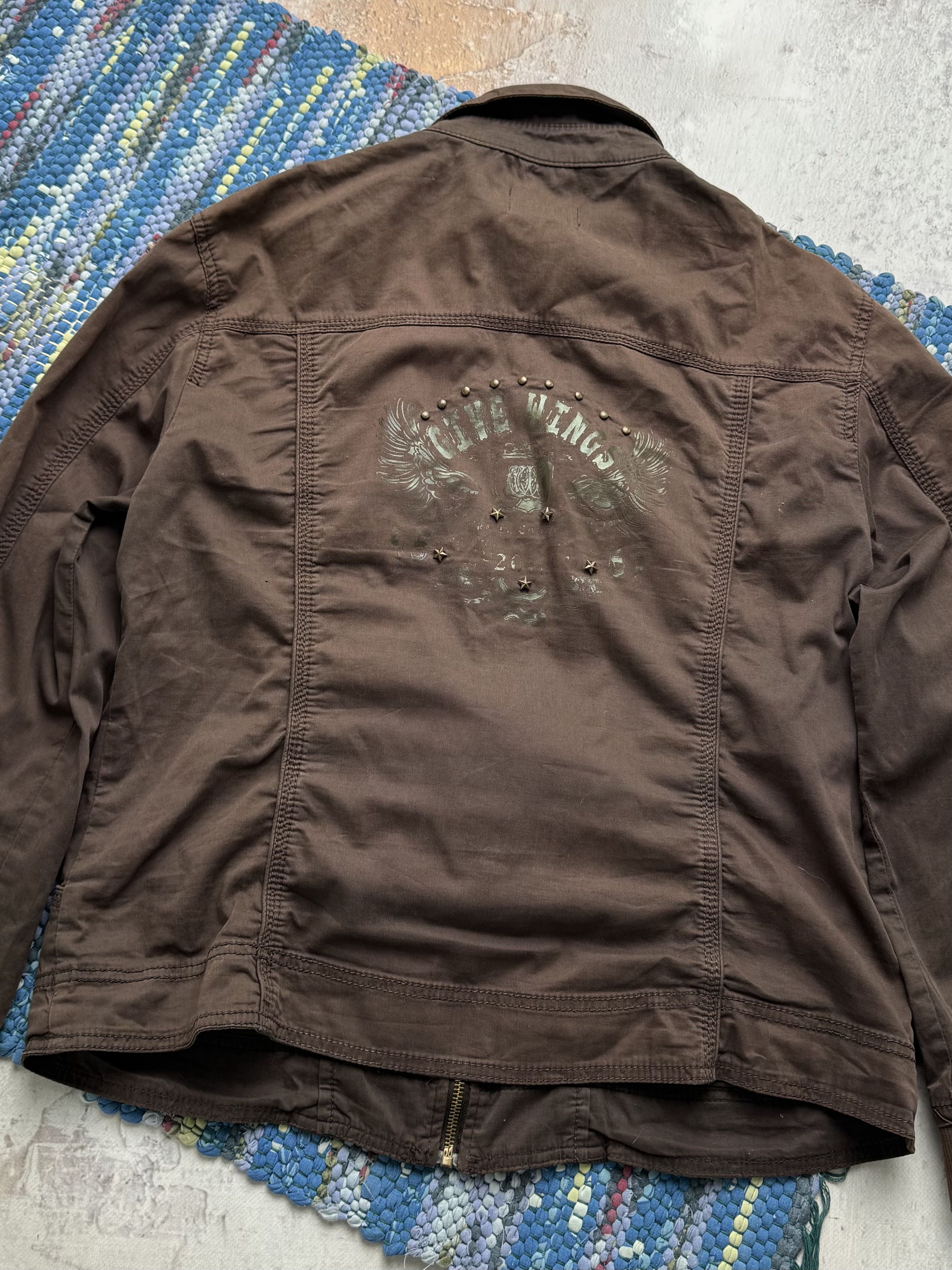 Vintage Vintage Brown Zip Jacket Utility Casual Lightweight Coat Size L / US 10 / IT 46 - 15 Thumbnail