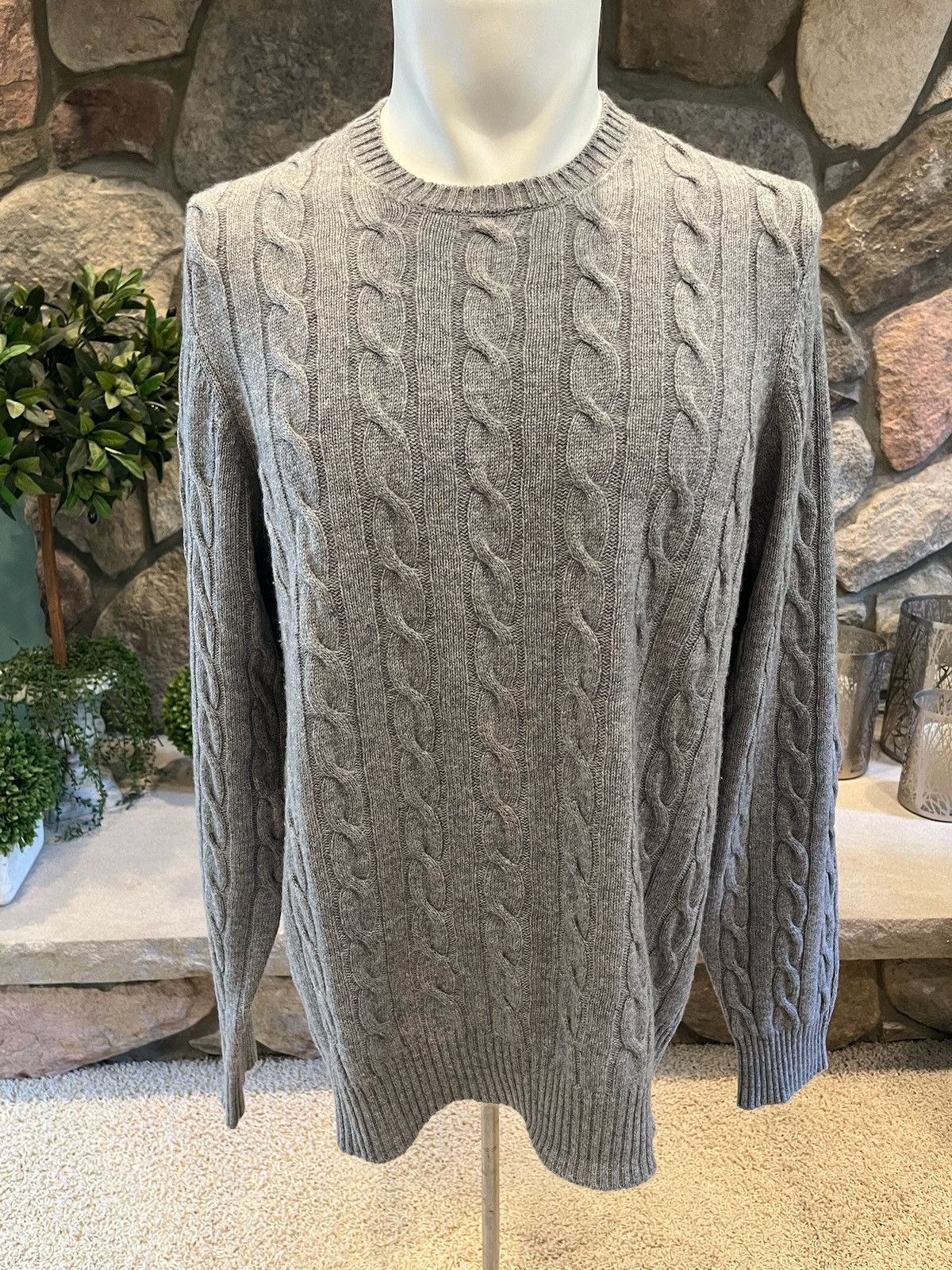 Brooks Brothers Cable Knit Sweater Size US M / EU 48-50 / 2 - 1 Thumbnail
