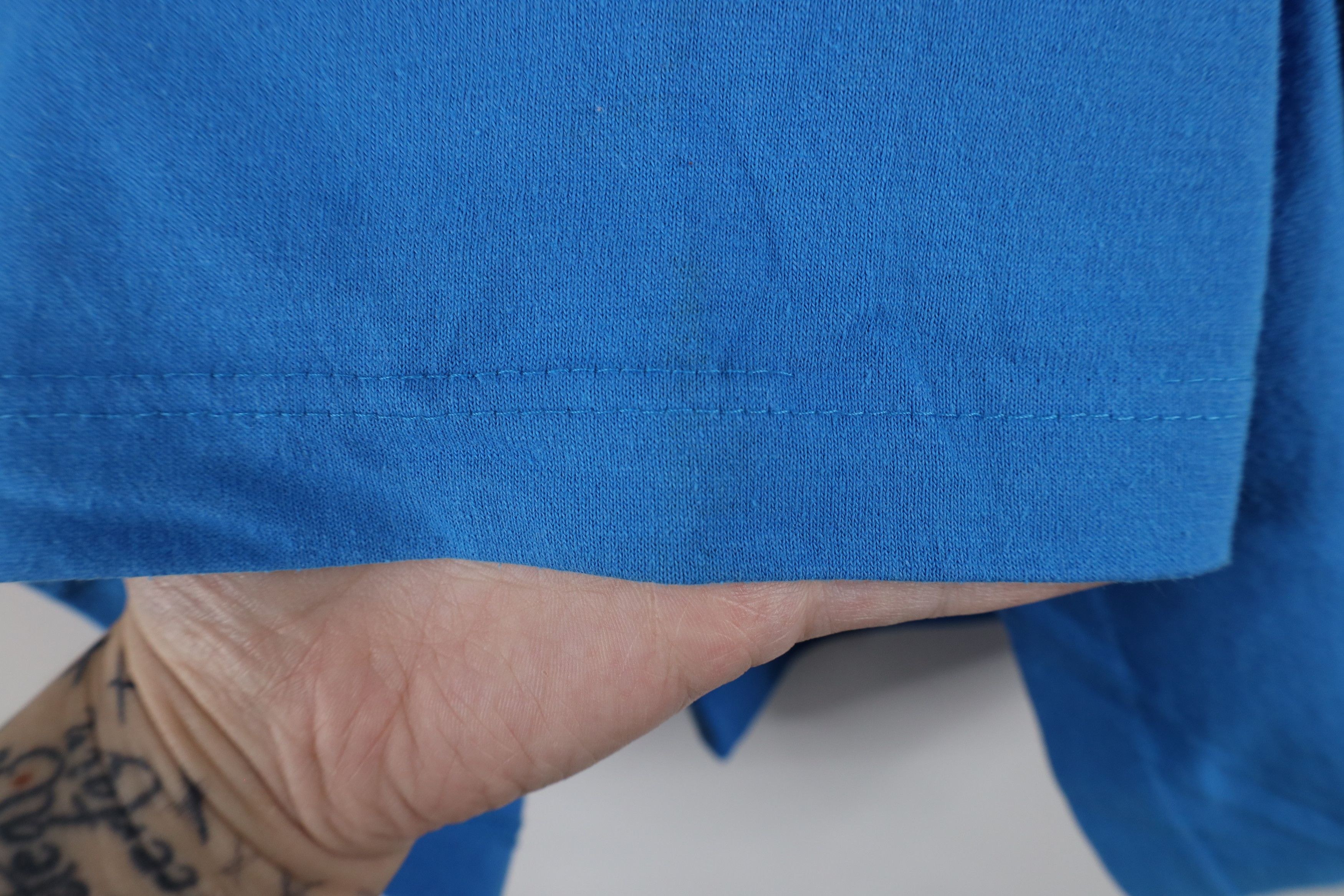 Vintage Vintage 90s Streetwear Short Sleeve Pocket T-Shirt Blue USA Size XXL / US 16-18 / IT 52-54 - 6 Thumbnail