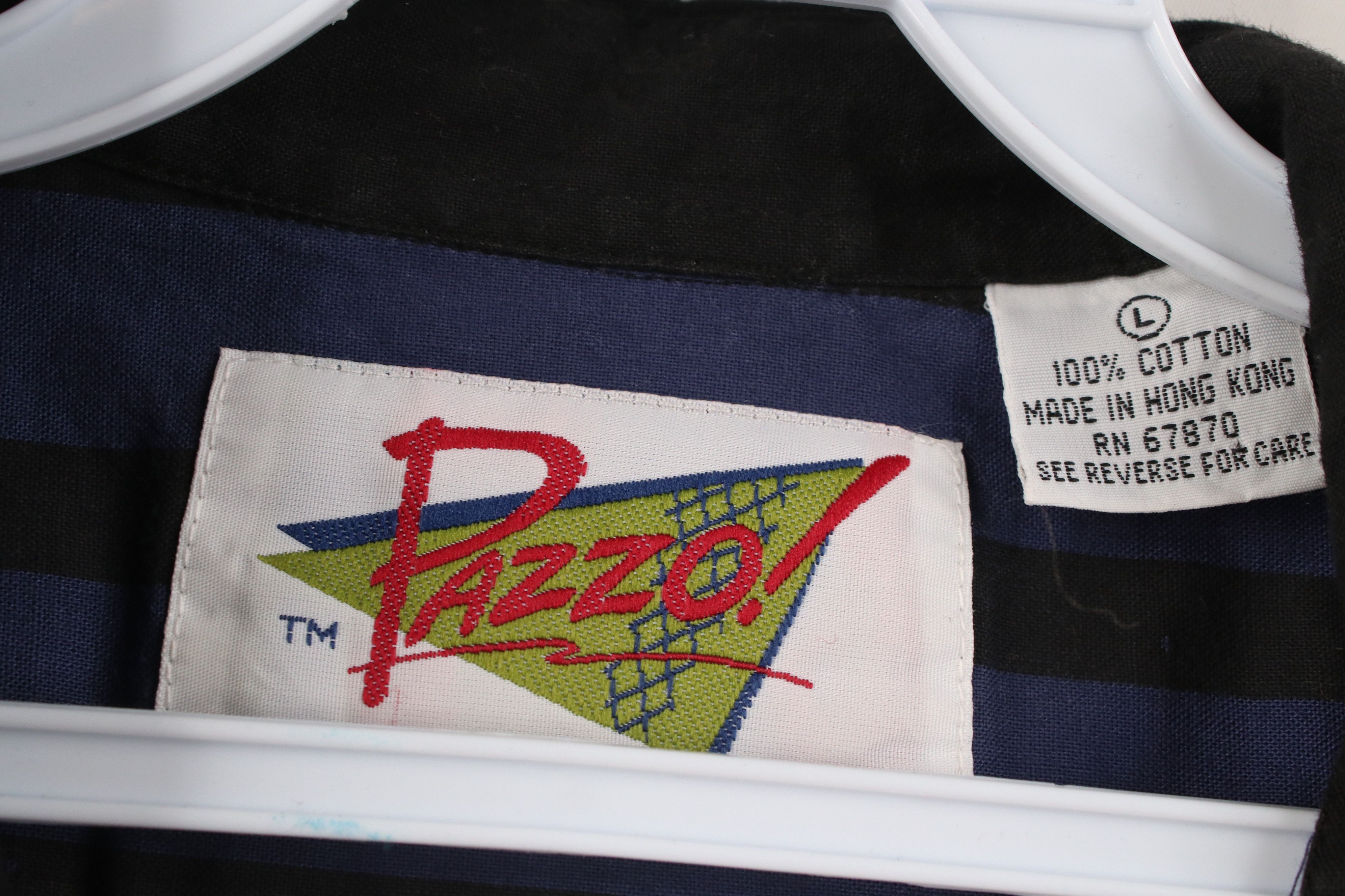 Vintage Vintage 90s Streetwear Short Sleeve Button Shirt Blue Size US L / EU 52-54 / 3 - 10 Thumbnail