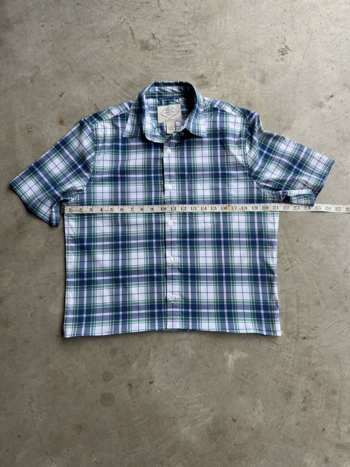 Other Vintage Cropped Boxy Plaid Button Up Long Sleeve Shirt Size US S / EU 44-46 / 1 - 4 Thumbnail