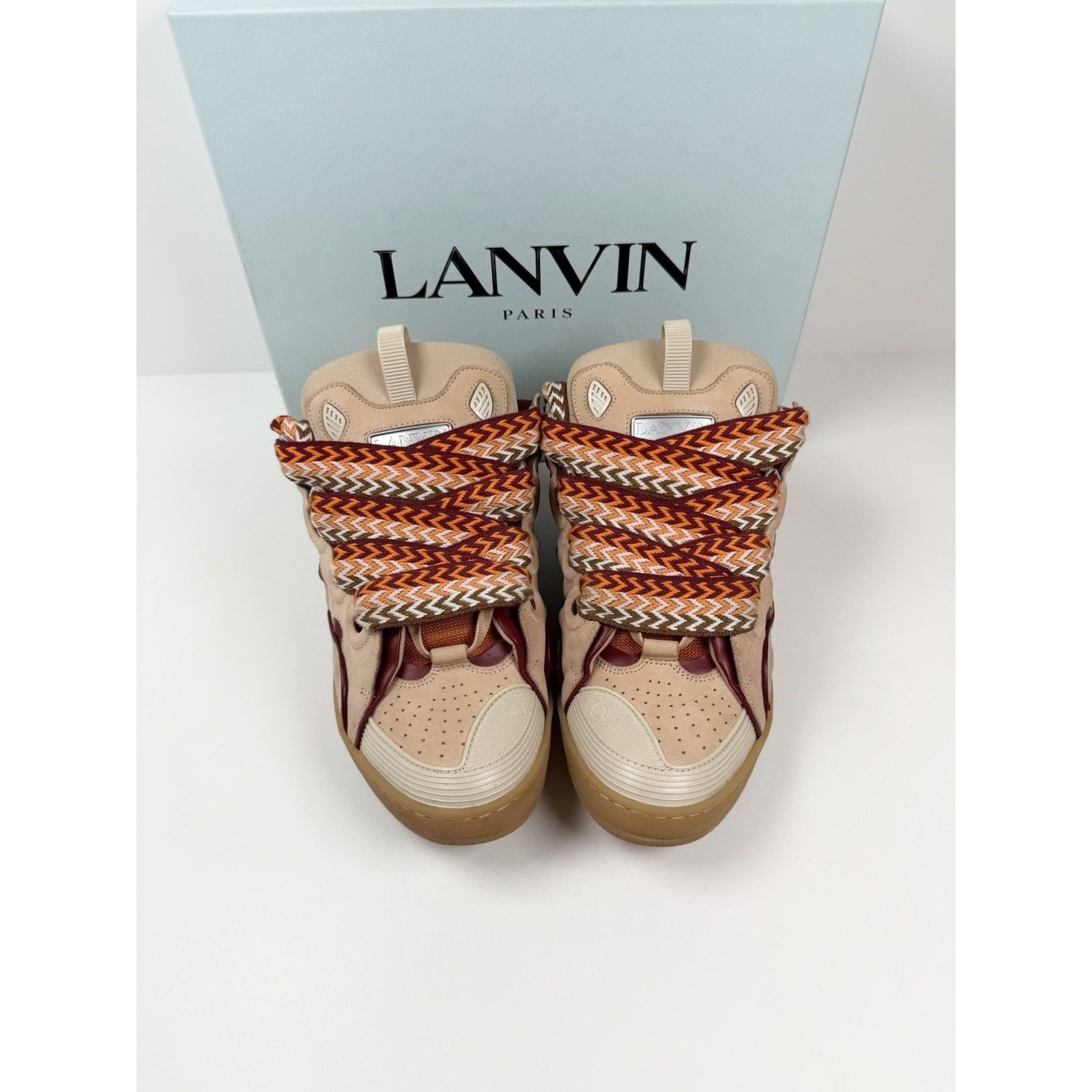 Lanvin Size 46EU/13US - Lanvin Curb Pink Mango Sneakers Size US 13 / EU 46 - 3 Thumbnail