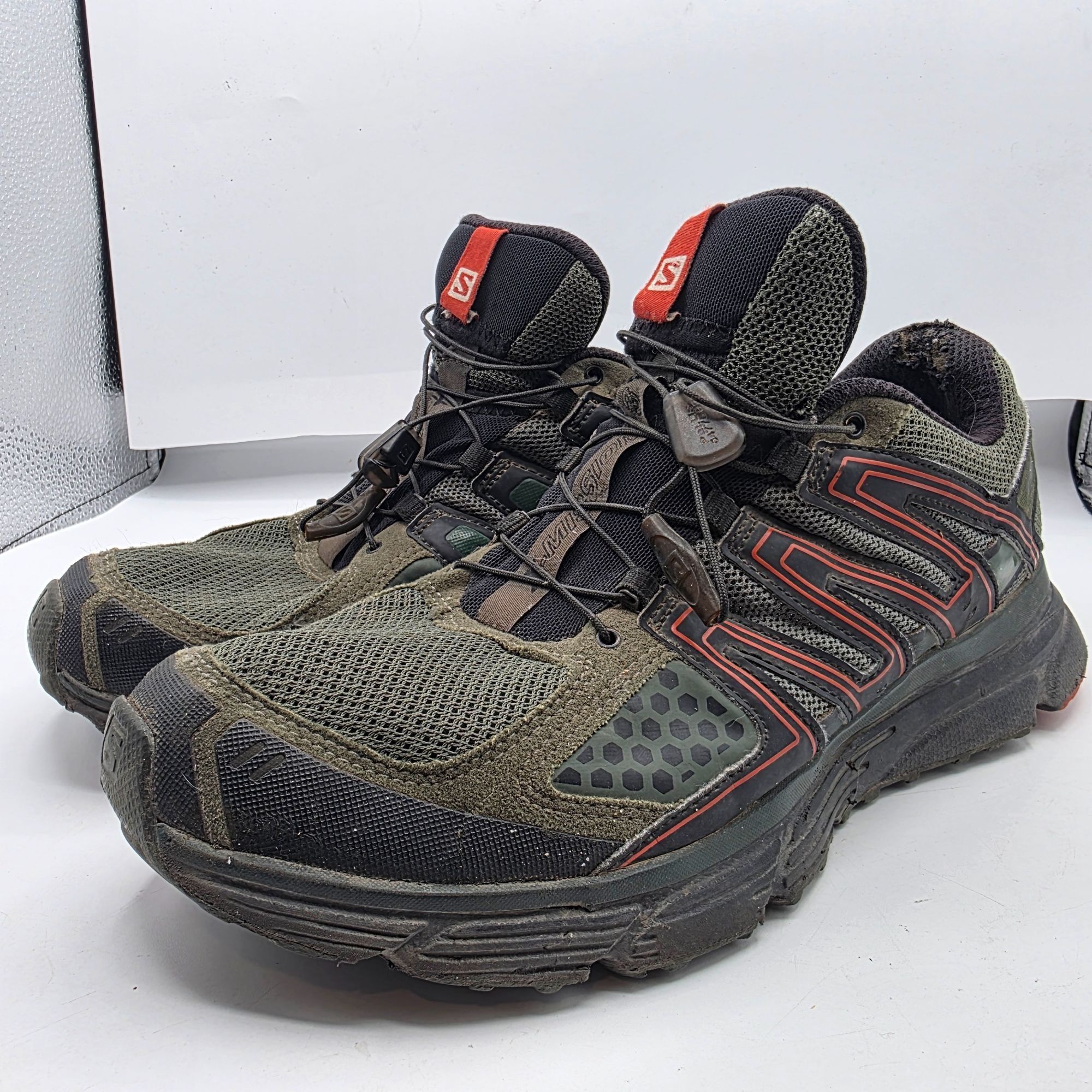 Salomon Salomon X-Mission 3 Mens 11.5 Green Red Trail Running Shoes Size US 11.5 / EU 44-45 - 4 Thumbnail